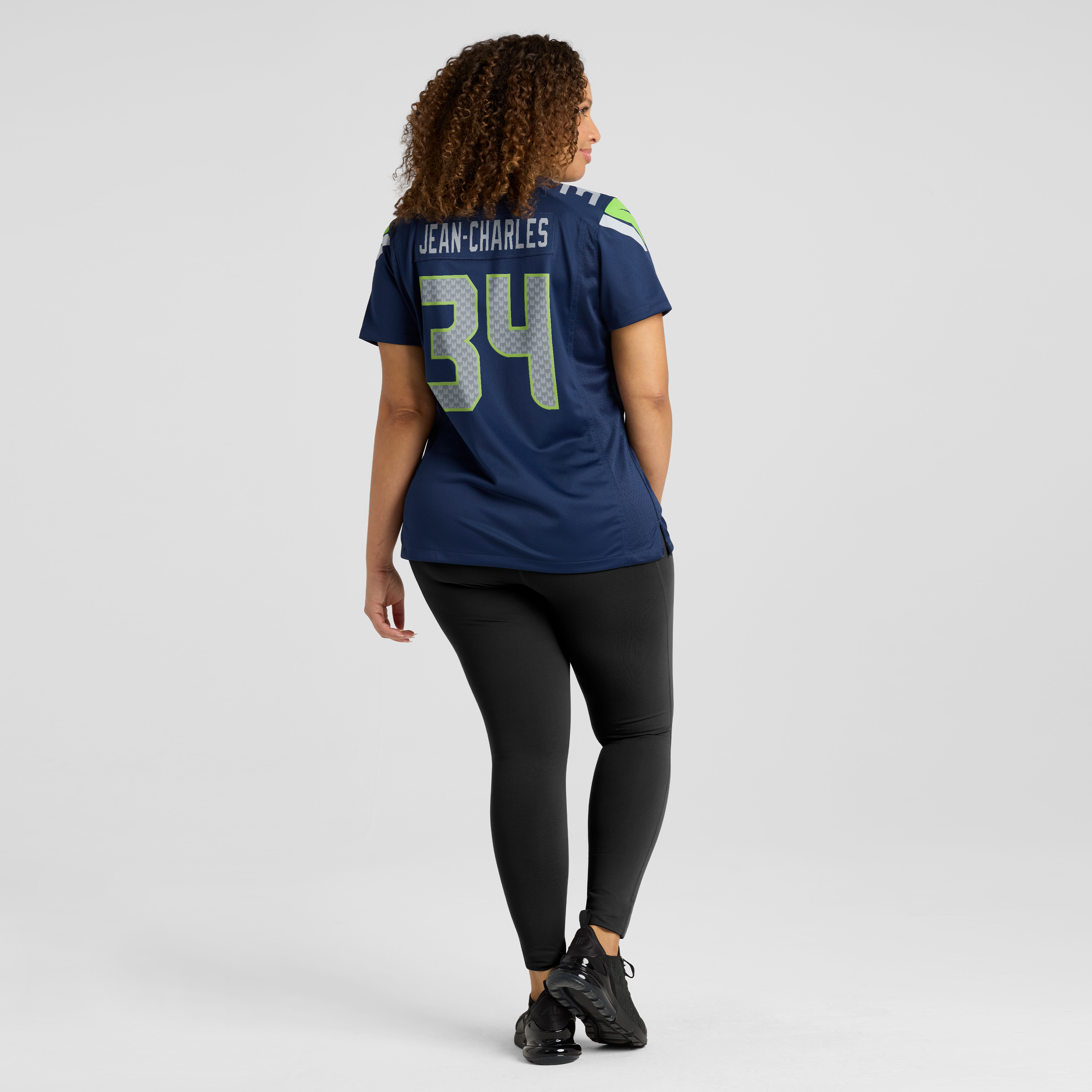 Women's Nike Shemar Jean-Charles College Navy Seattle Seahawks Team Game Jersey