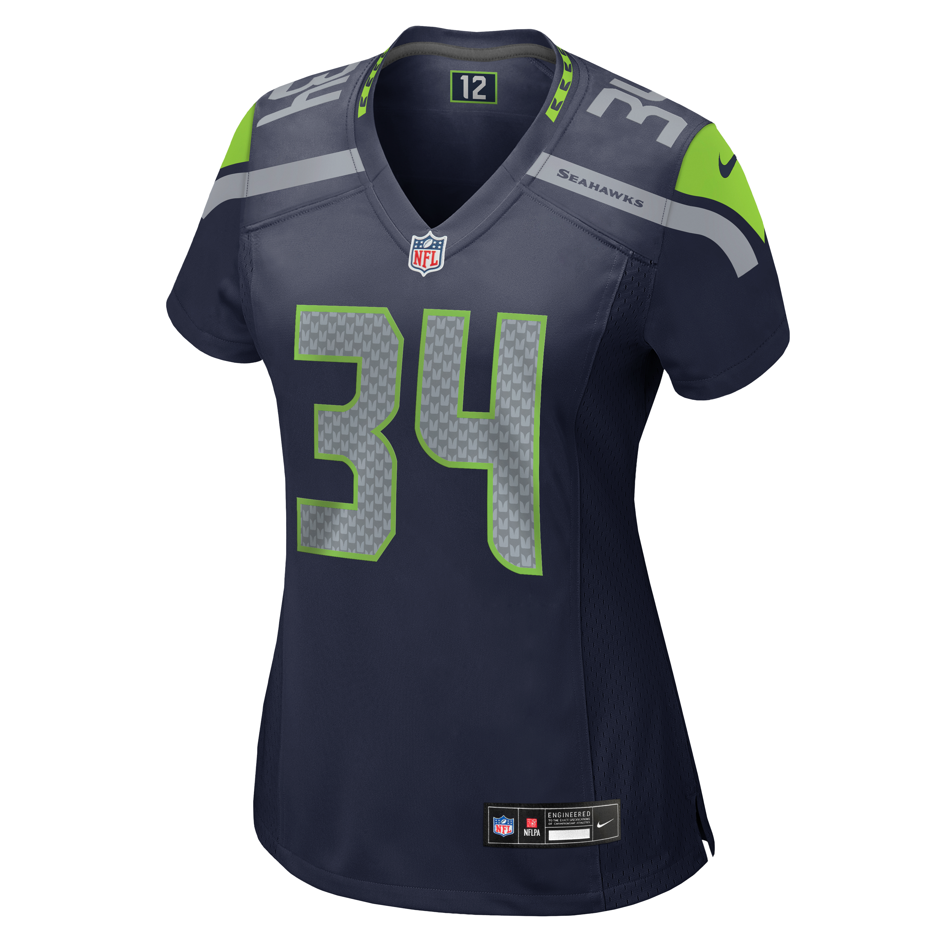 Women's Nike Shemar Jean-Charles College Navy Seattle Seahawks Team Game Jersey