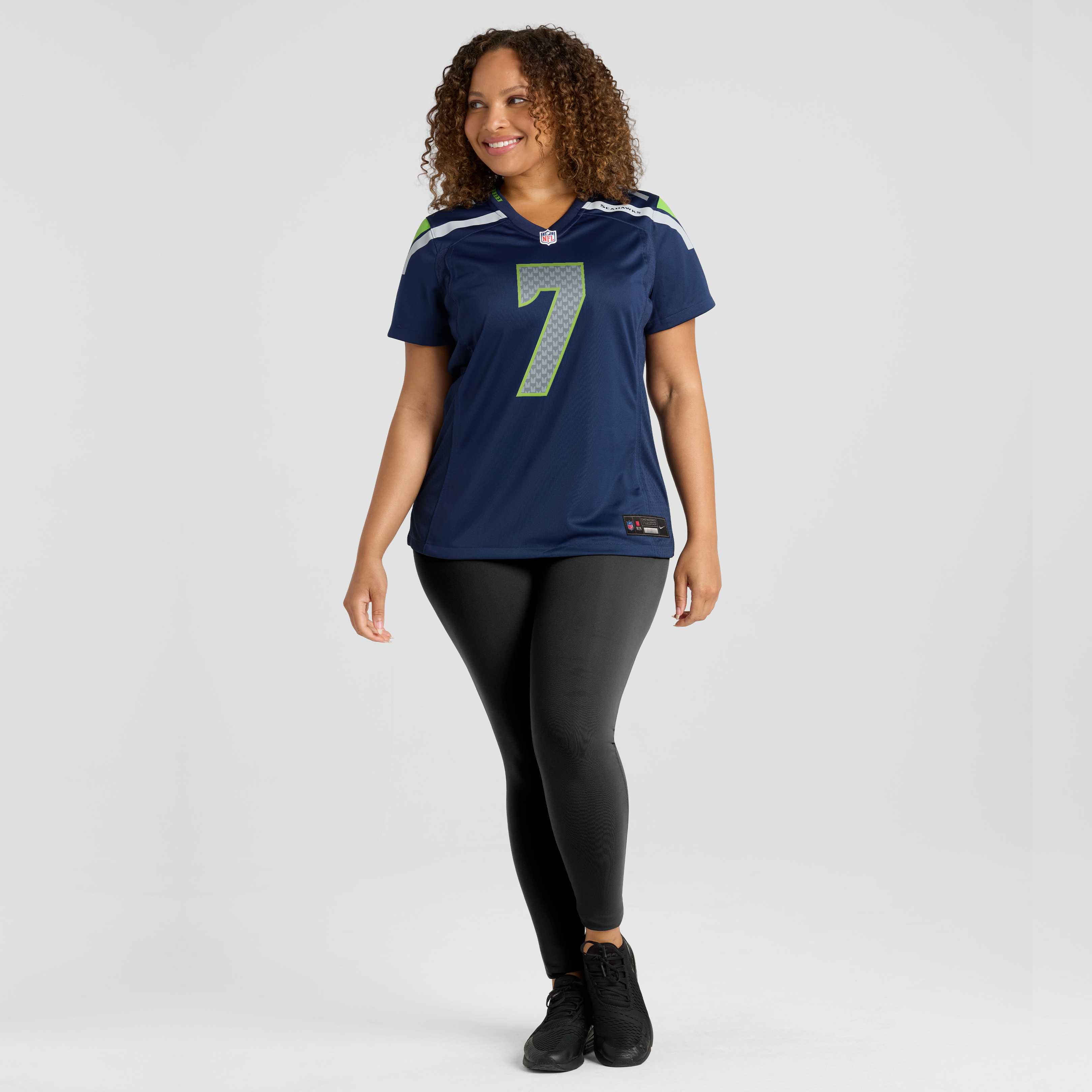 Maillot de match Nike Uchenna Nwosu College Navy Seattle Seahawks pour femme