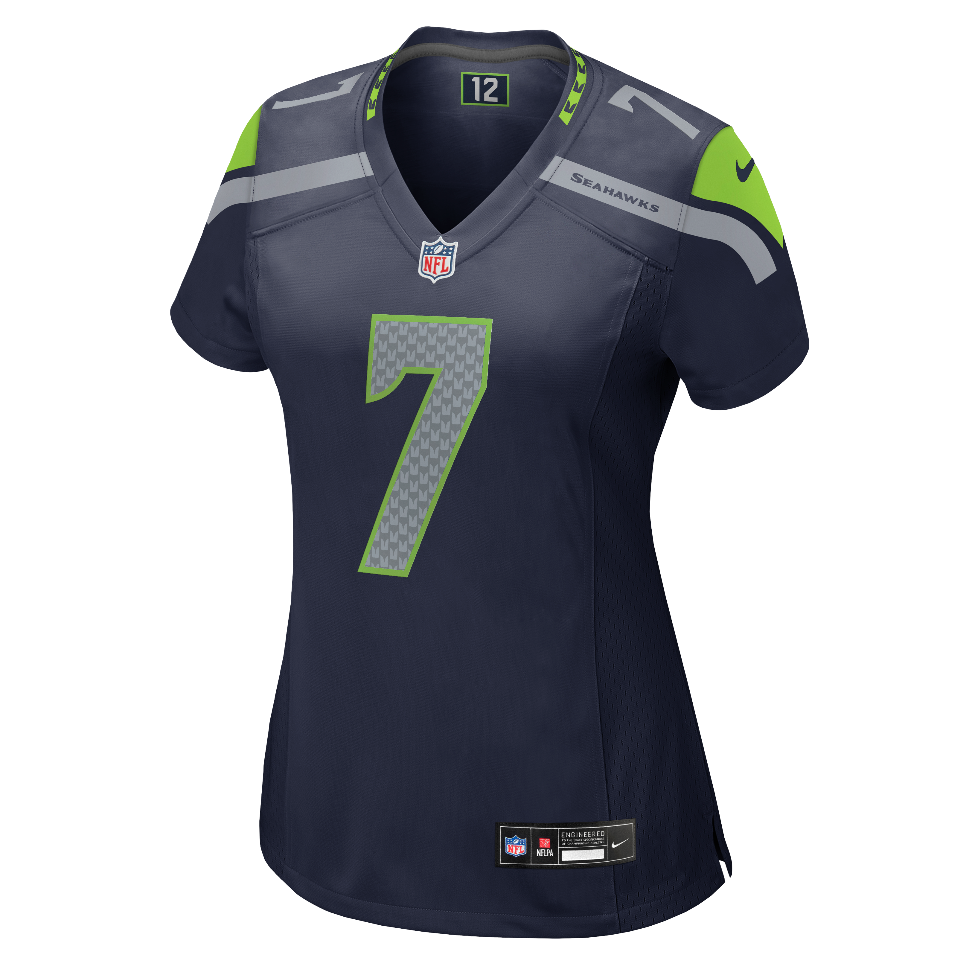 Maillot de match Nike Uchenna Nwosu College Navy Seattle Seahawks pour femme