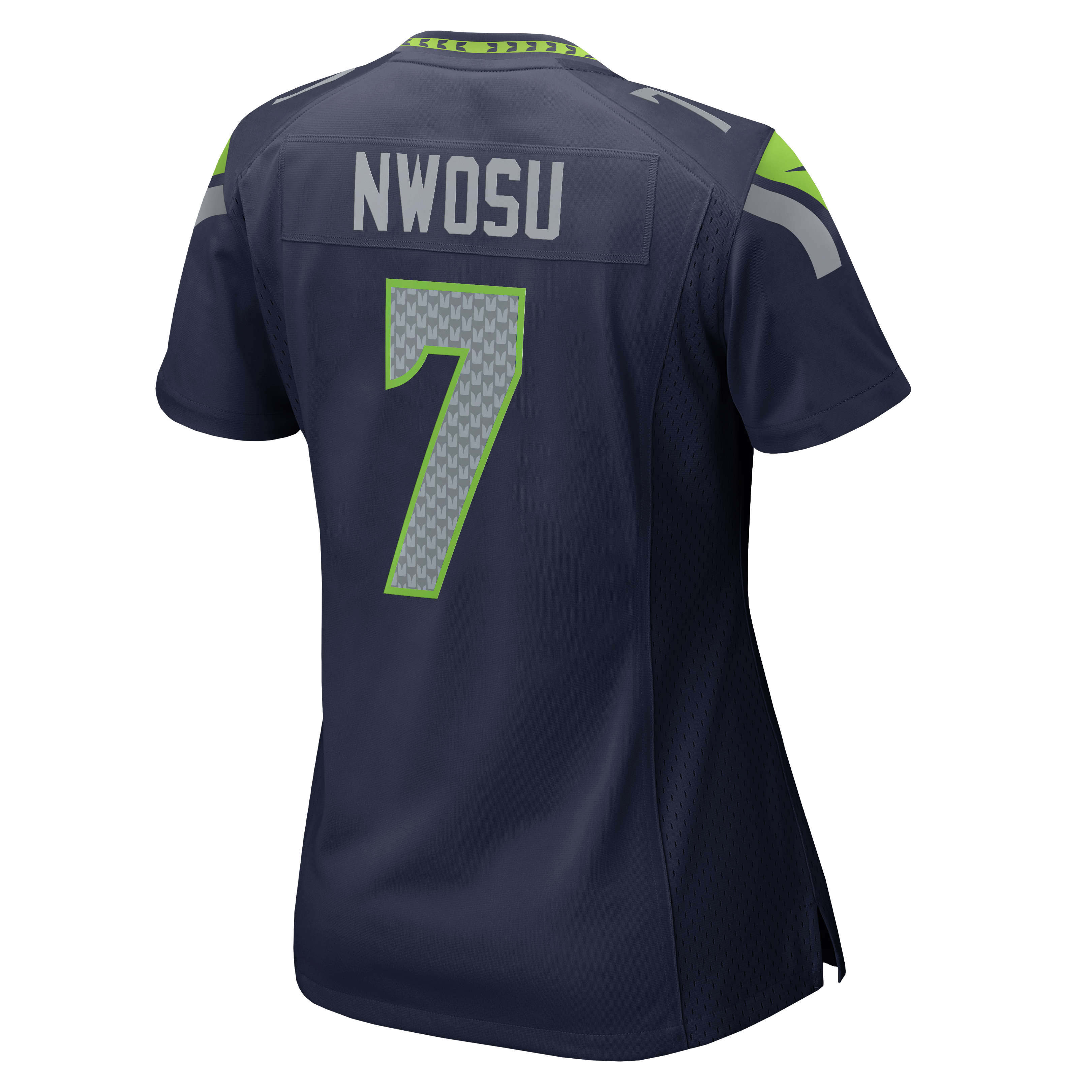 Maillot de match Nike Uchenna Nwosu College Navy Seattle Seahawks pour femme
