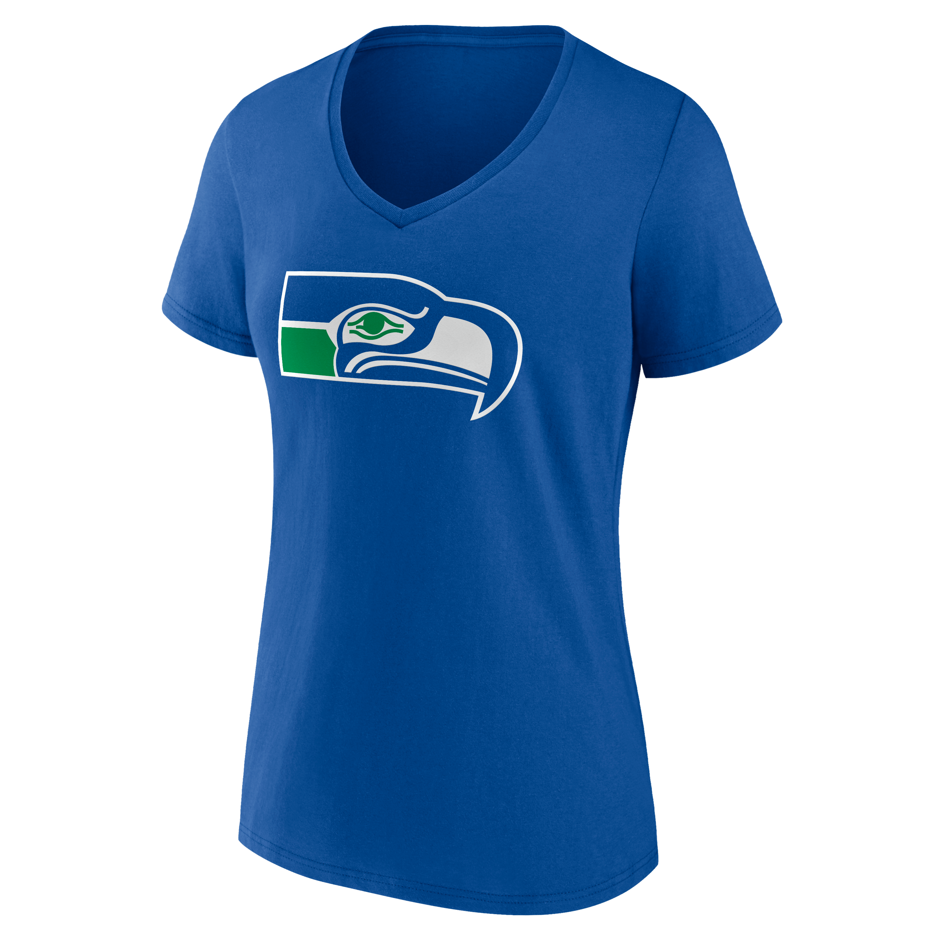 Women's Gray Seattle Seahawks Team Authentic Classic Personalized Name & Number V-Neck T-Shirt