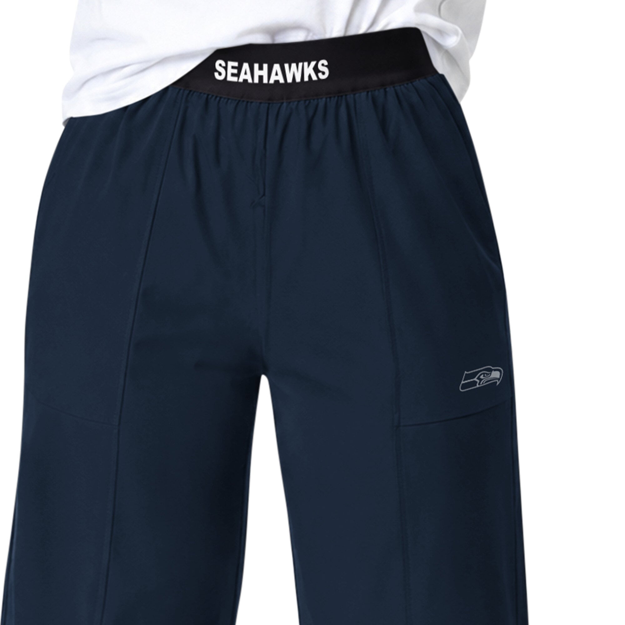 Pantalon de sport à jambes larges Starter Navy Seattle Seahawks pour femme