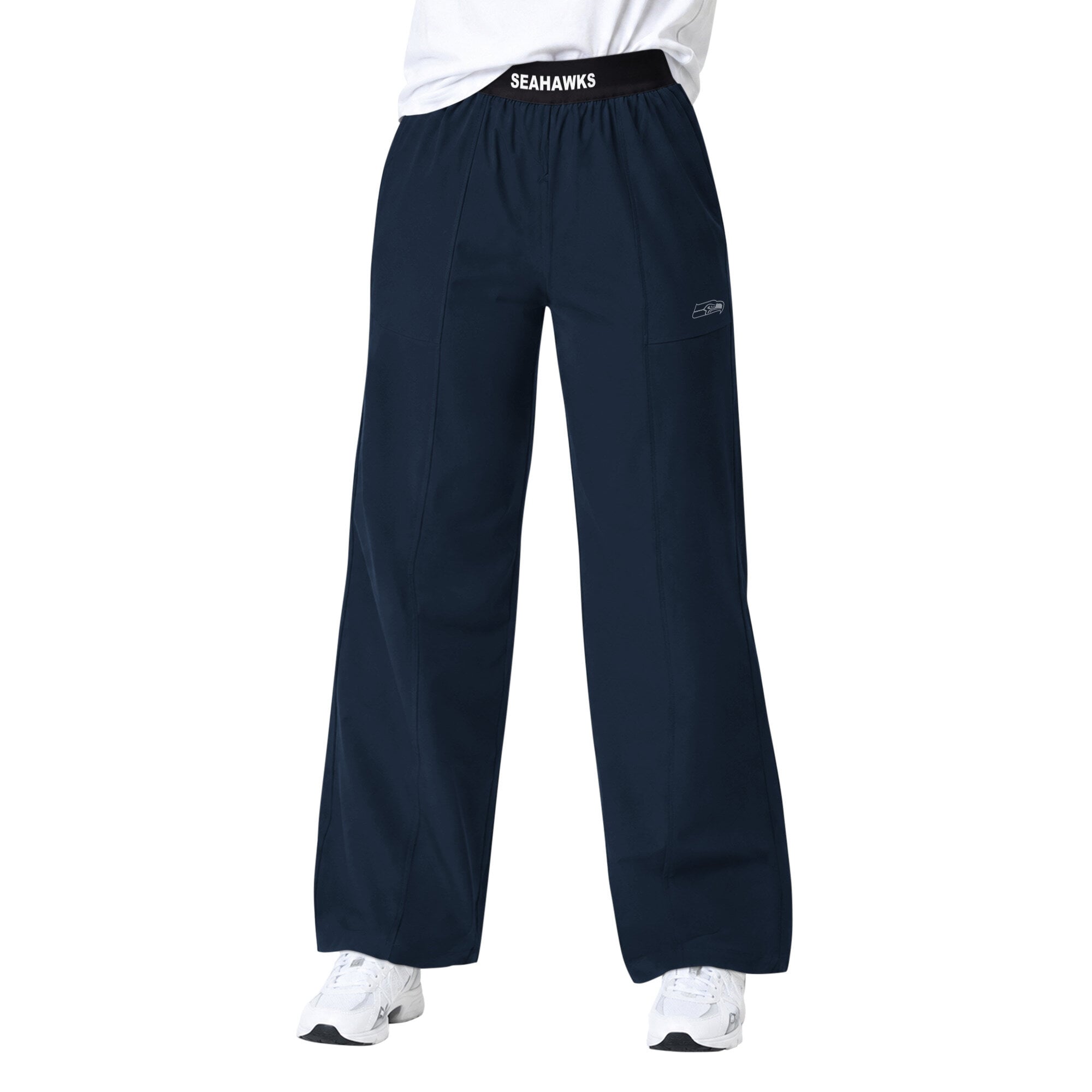 Pantalon de sport à jambes larges Starter Navy Seattle Seahawks pour femme