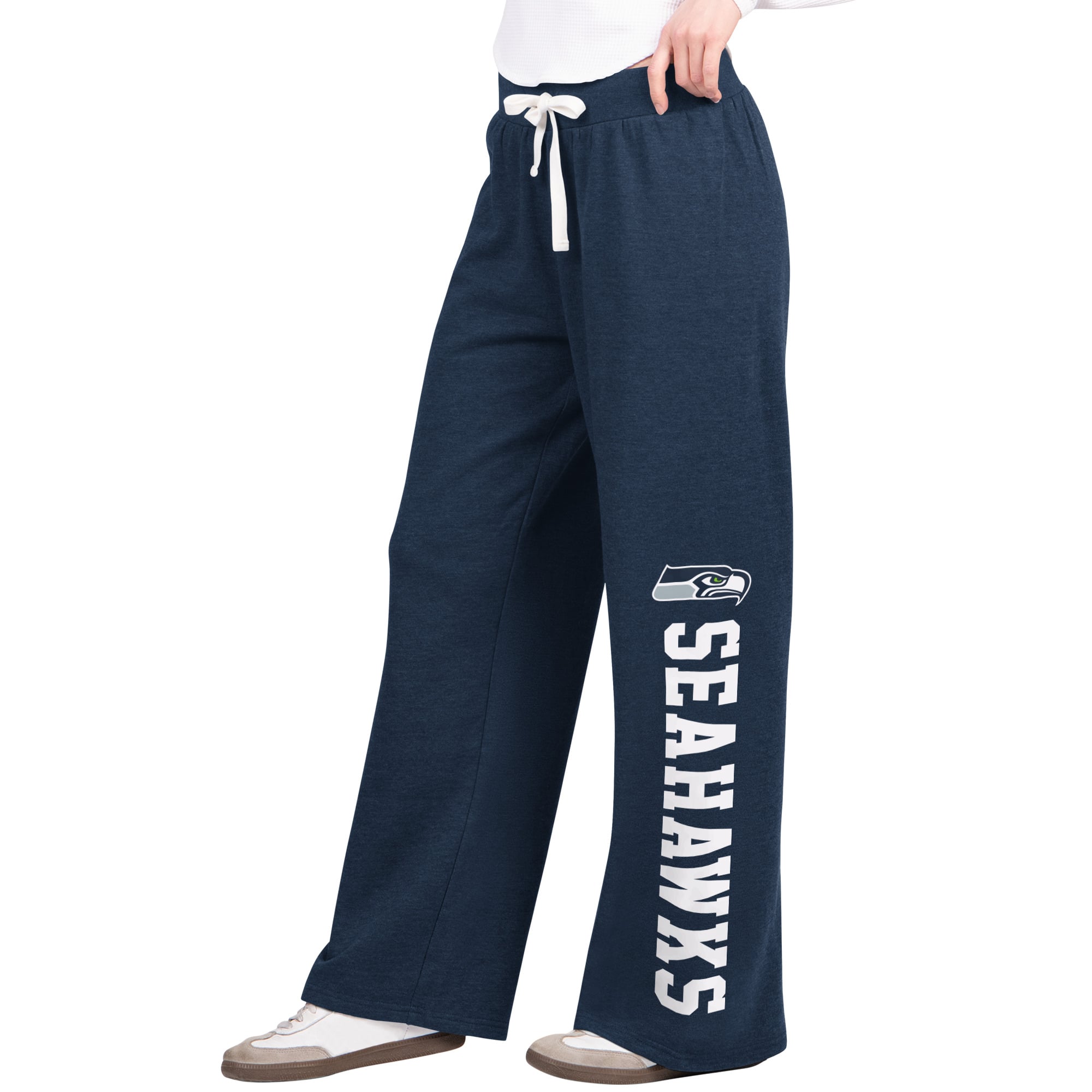 Pantalon de survêtement large Starter pour femme, bleu marine, Seattle Seahawks Field