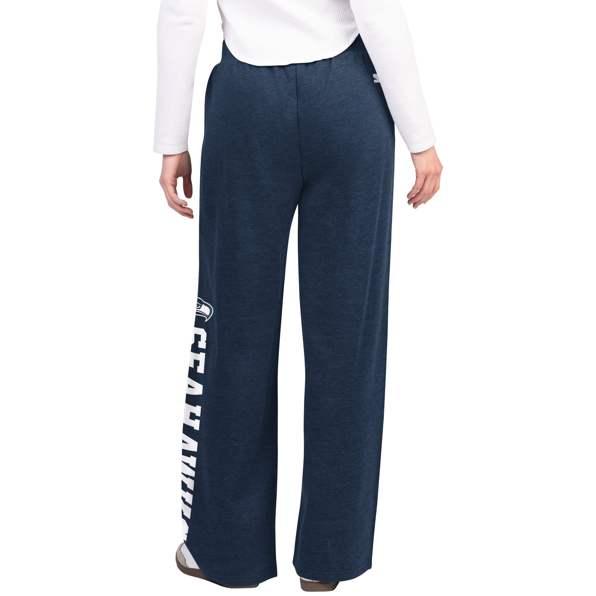 Pantalon de survêtement large Starter pour femme, bleu marine, Seattle Seahawks Field