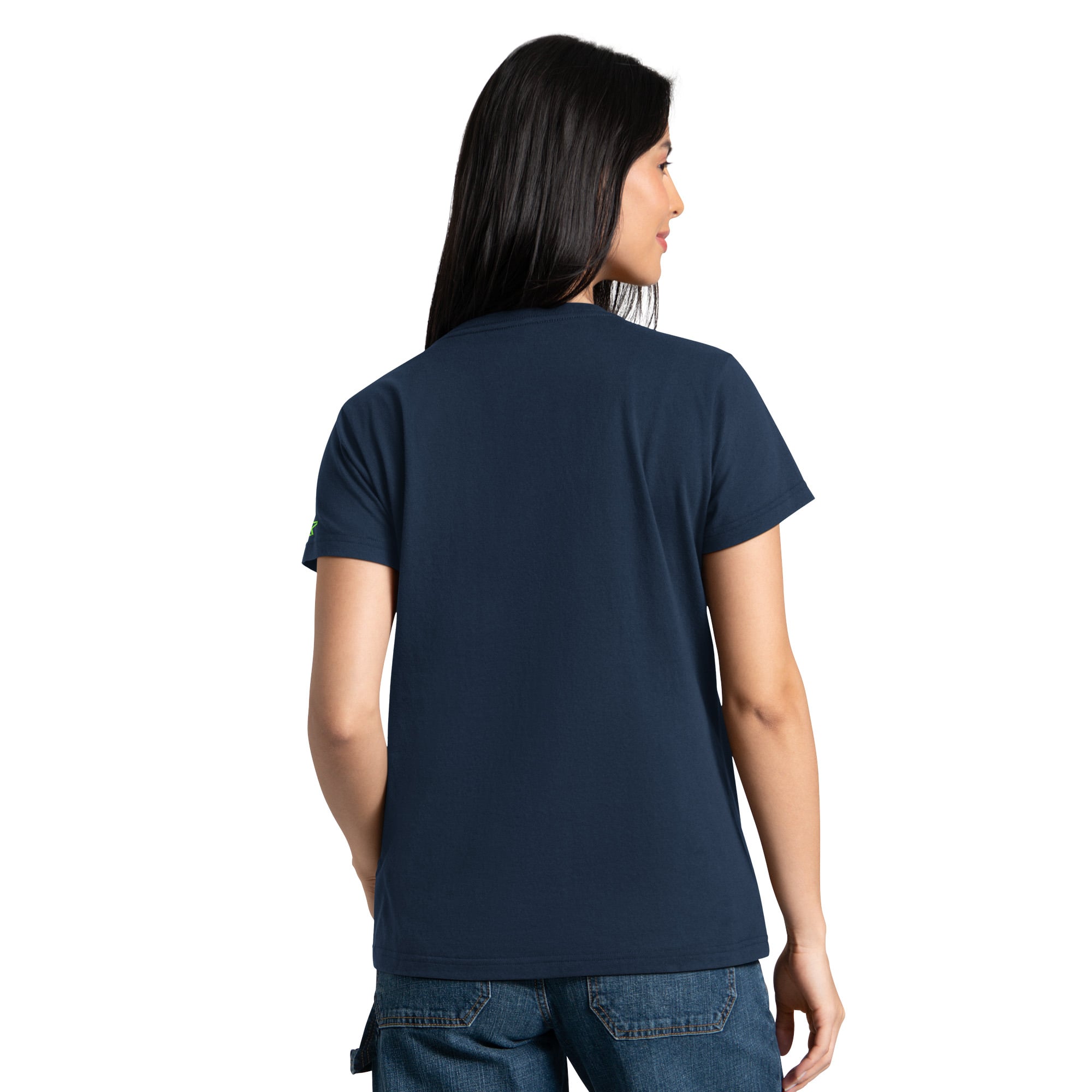 Pack de t-shirts Starter pour femmes, bleu marine/vert fluo, Seattle Seahawks