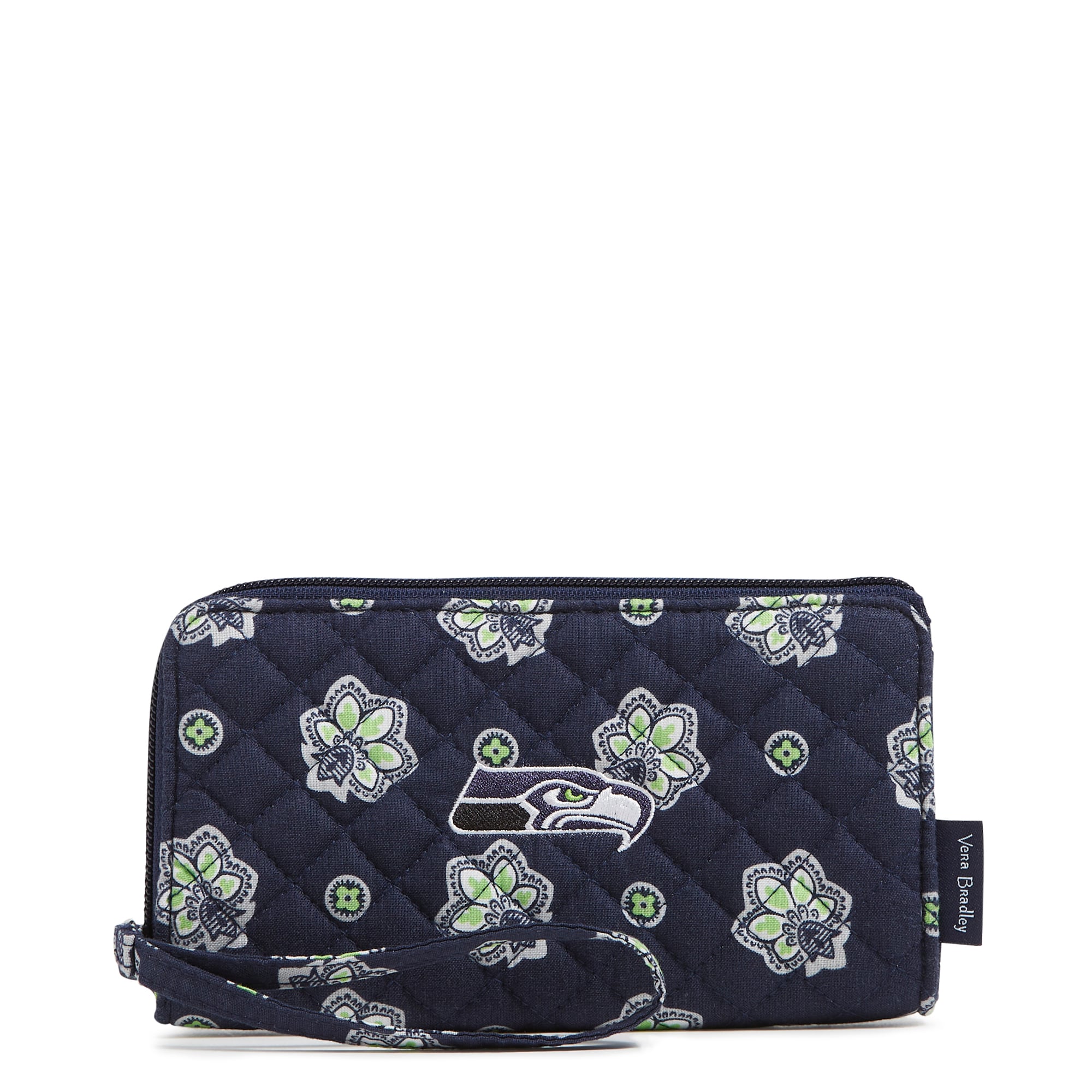 Women's Vera Bradley Seattle Seahawks RFID Front-Zip Wristlet