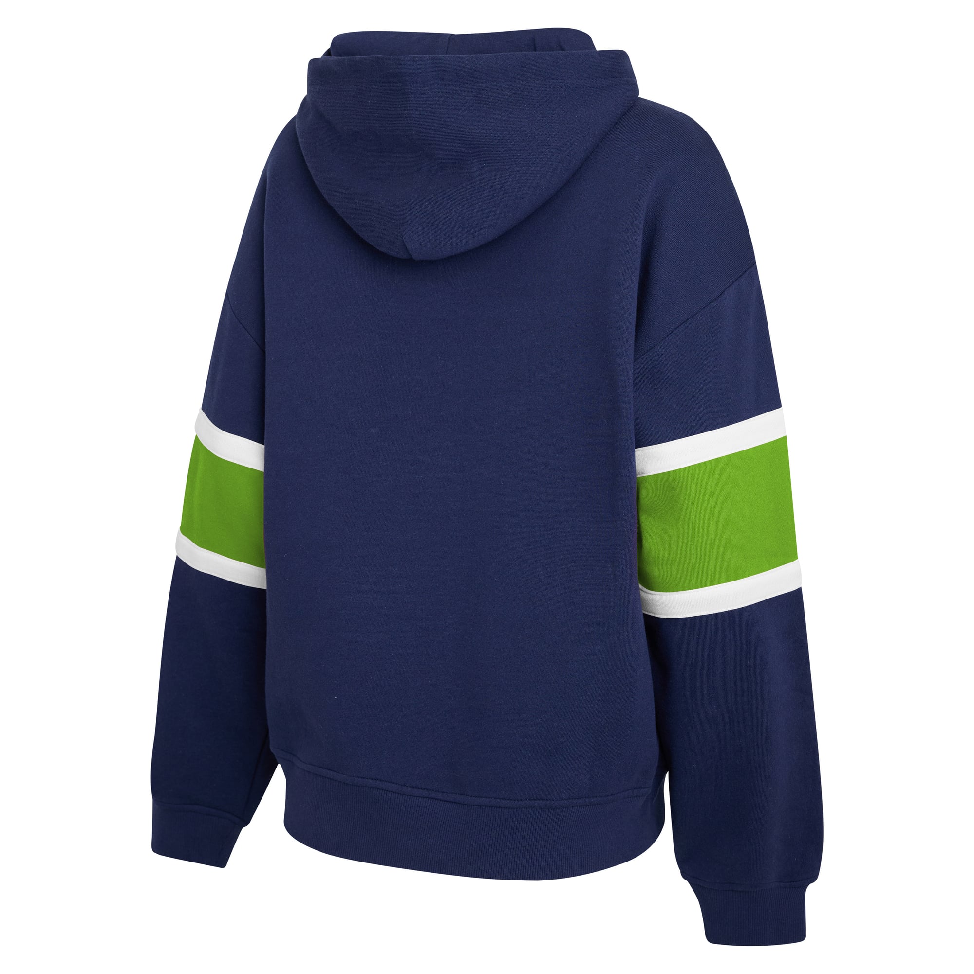 Sweat à capuche rayé bleu marine Seattle Seahawks de la marque WEAR by Erin Andrews pour femmes