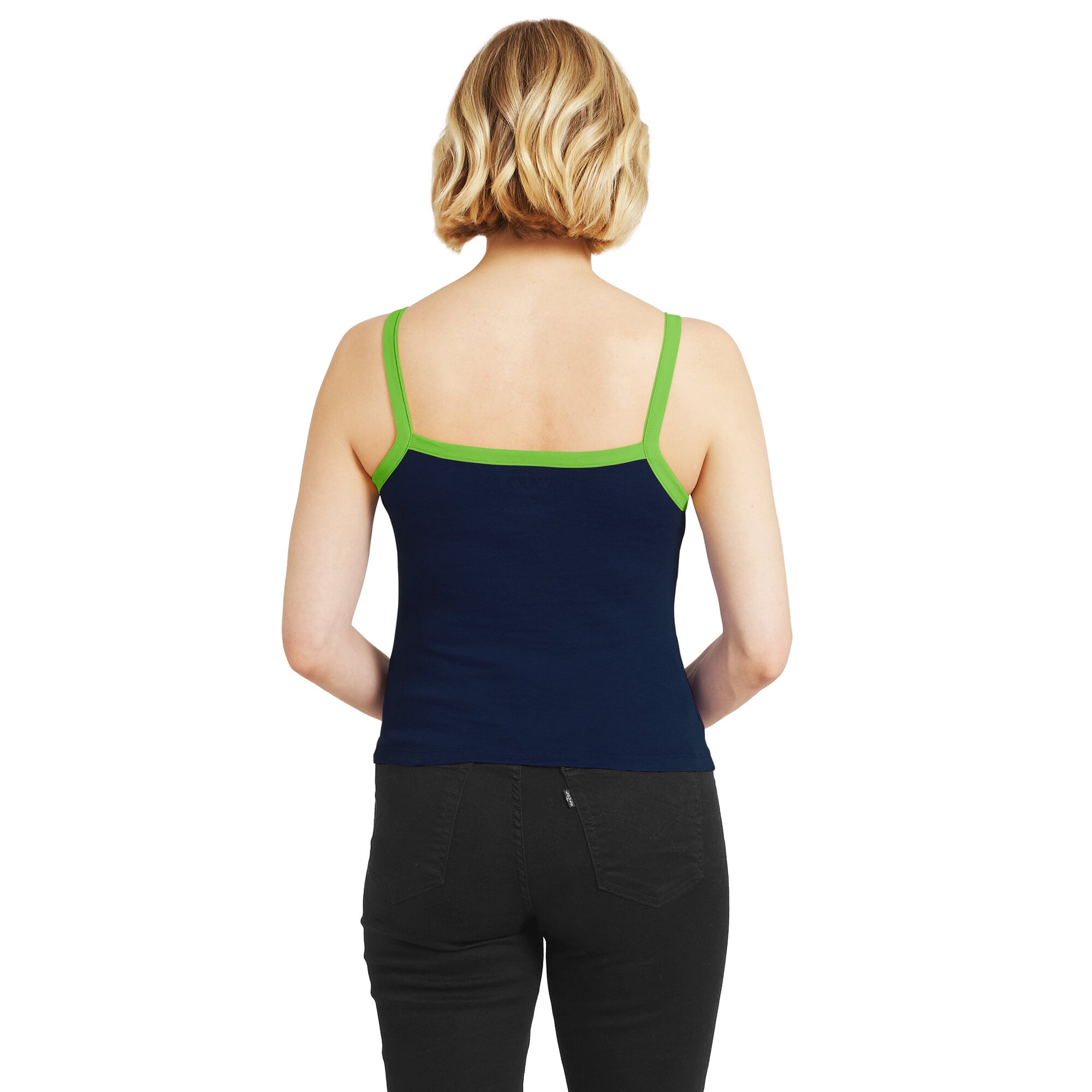 Débardeur à blocs de couleurs marine Seattle Seahawks pour femme la marque WEAR by Erin Andrews
