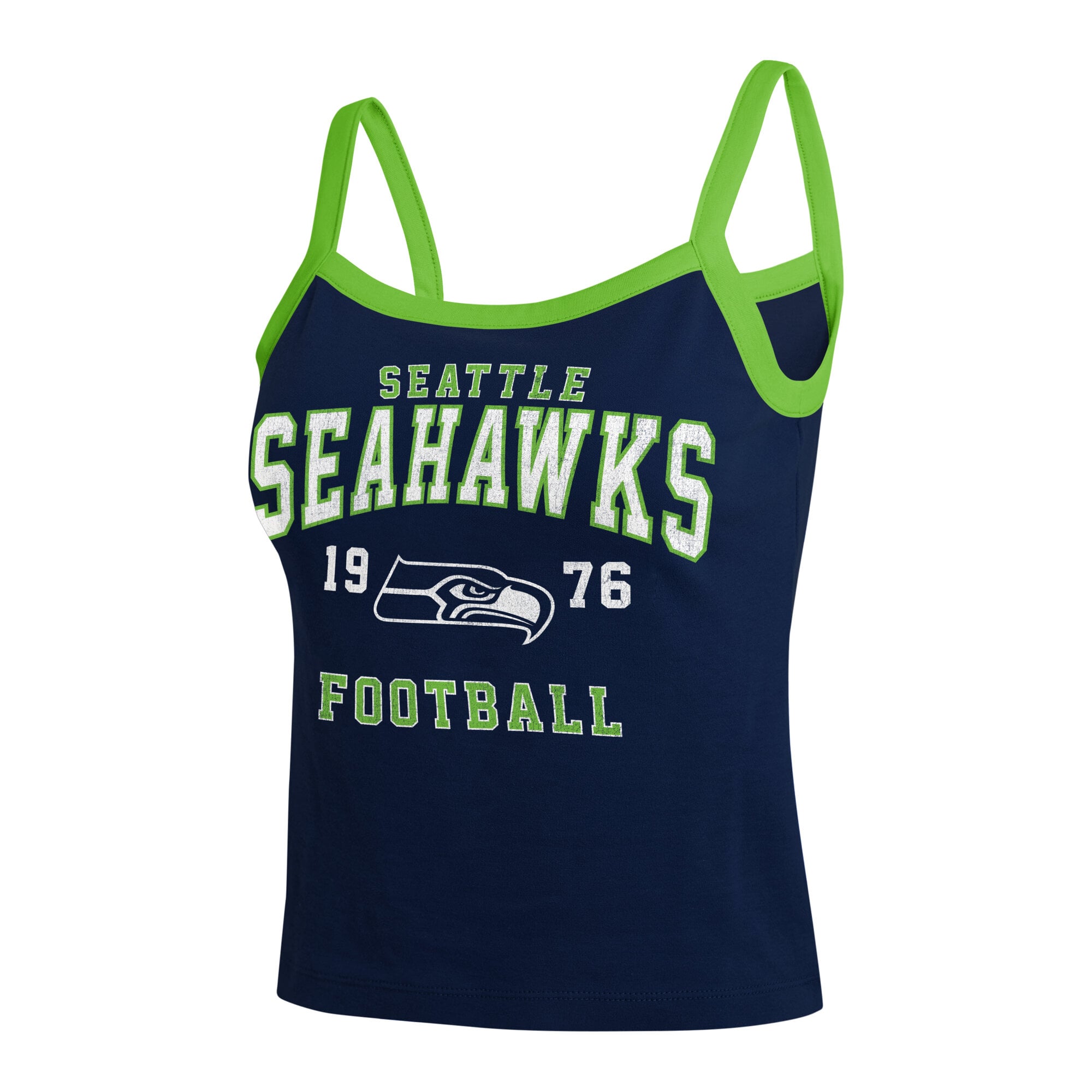 Débardeur à blocs de couleurs marine Seattle Seahawks pour femme la marque WEAR by Erin Andrews