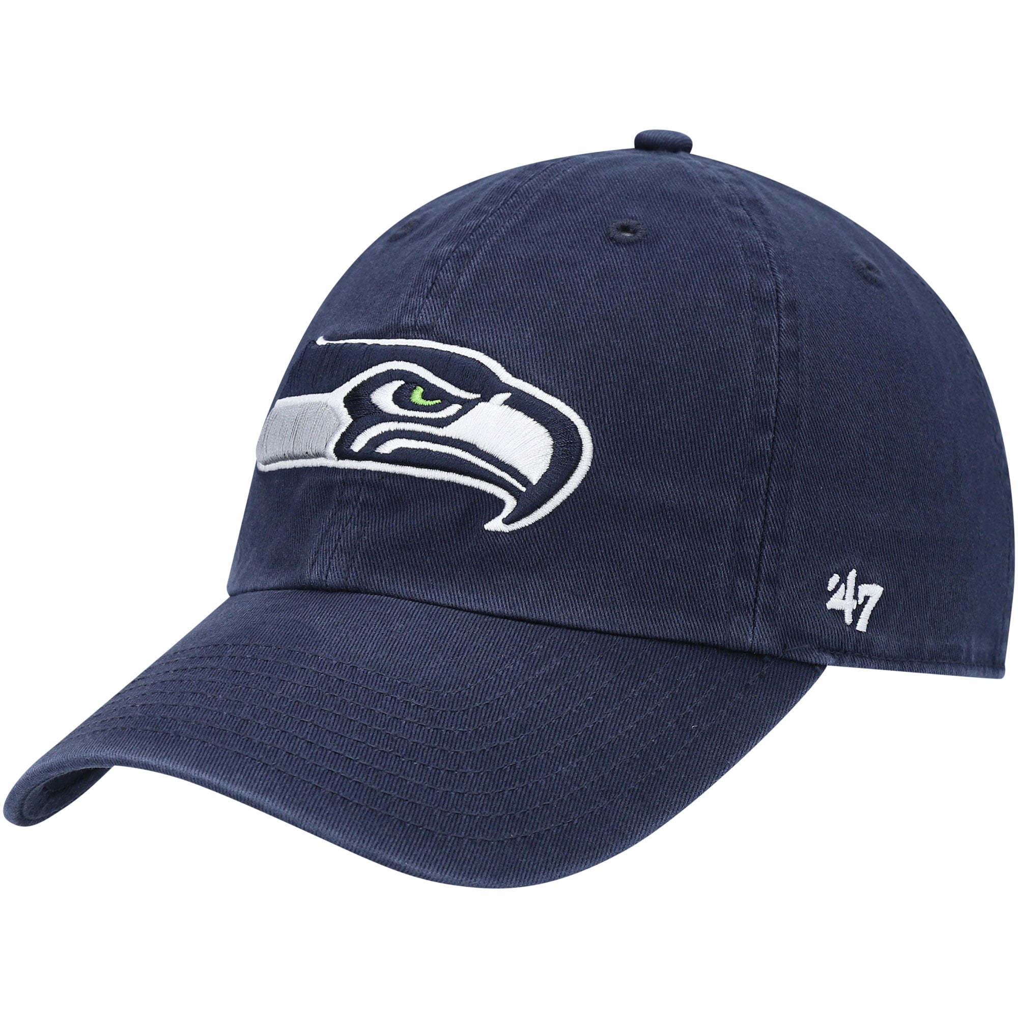 '47 College Navy Seattle Seahawks Logo Clean Up Casquette ajustable pour jeune
