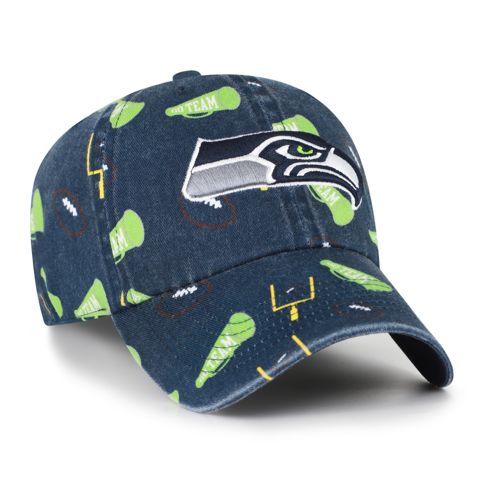 Youth '47 College Navy Seattle Seahawks Stomping Ground Clean Up Adjustable Hat