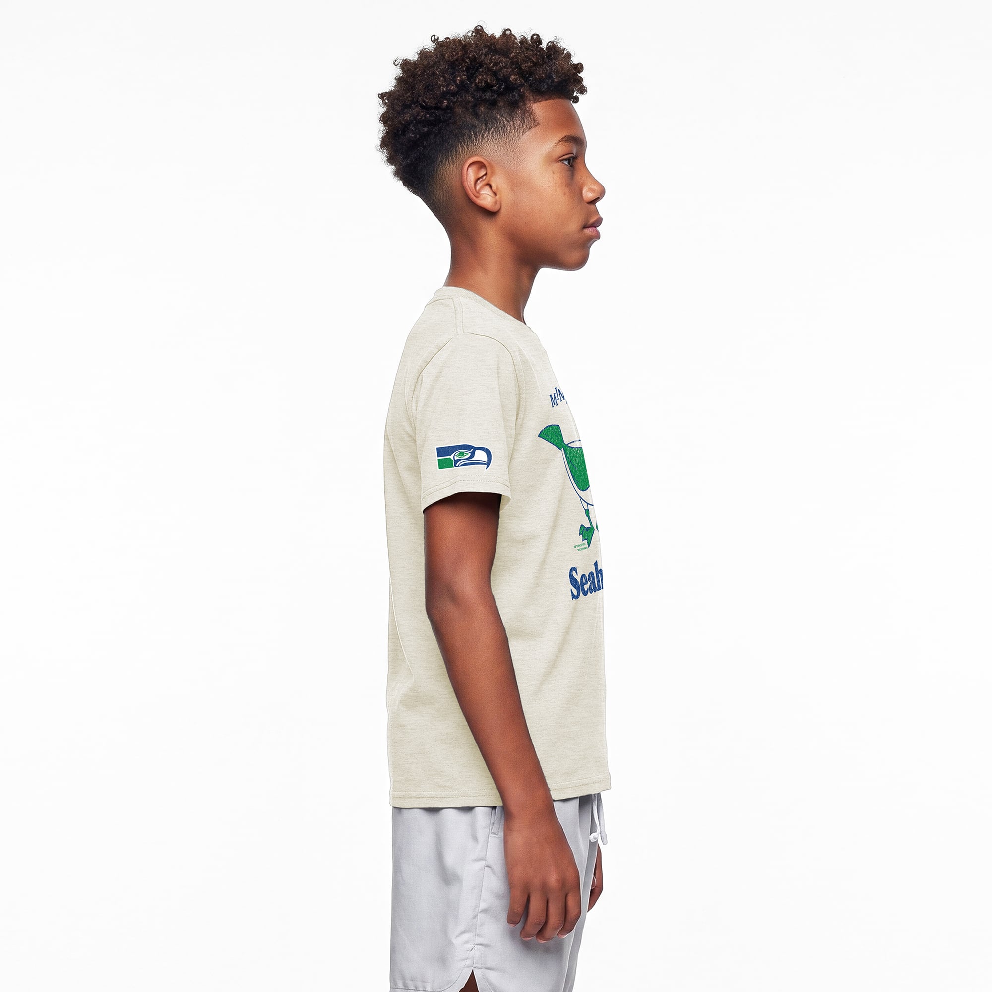 Youth Disney x Champion Oatmeal Seattle Seahawks Seagulls T-Shirt