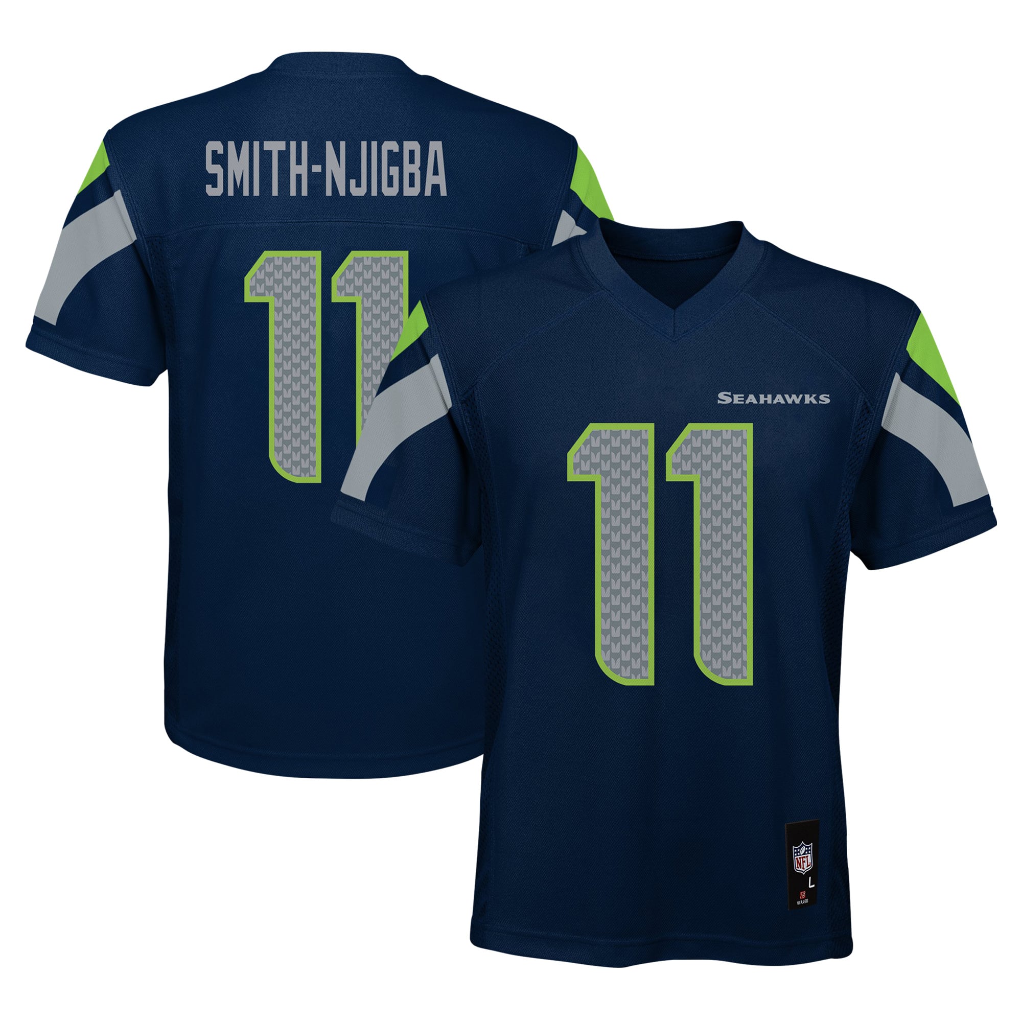Youth Jaxon Smith-Njigba Navy Seattle Seahawks Replica Jersey