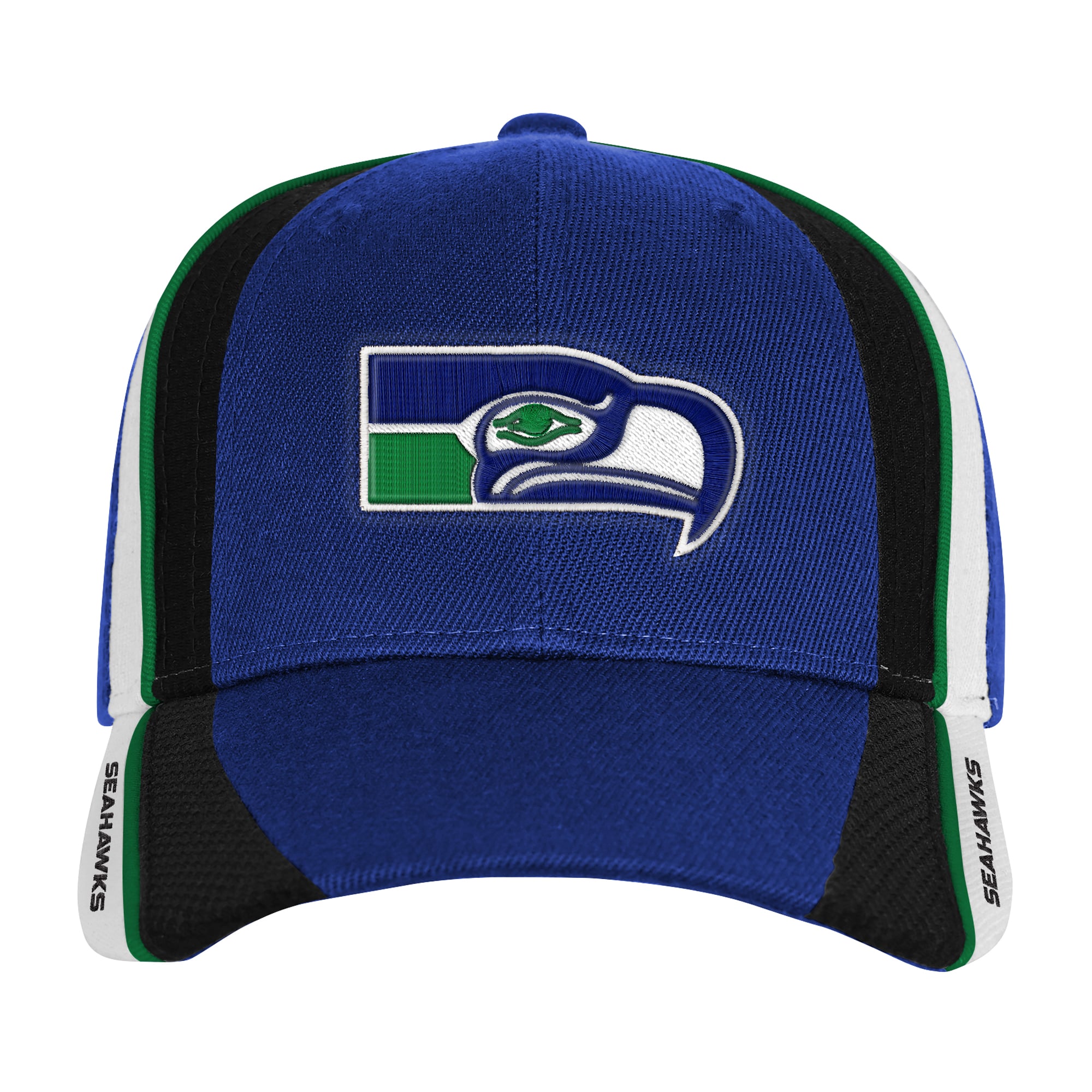 Casquette ajustable Mitchell & Ness Royal Seattle Seahawks Club Downforce Pro Crown pour enfant