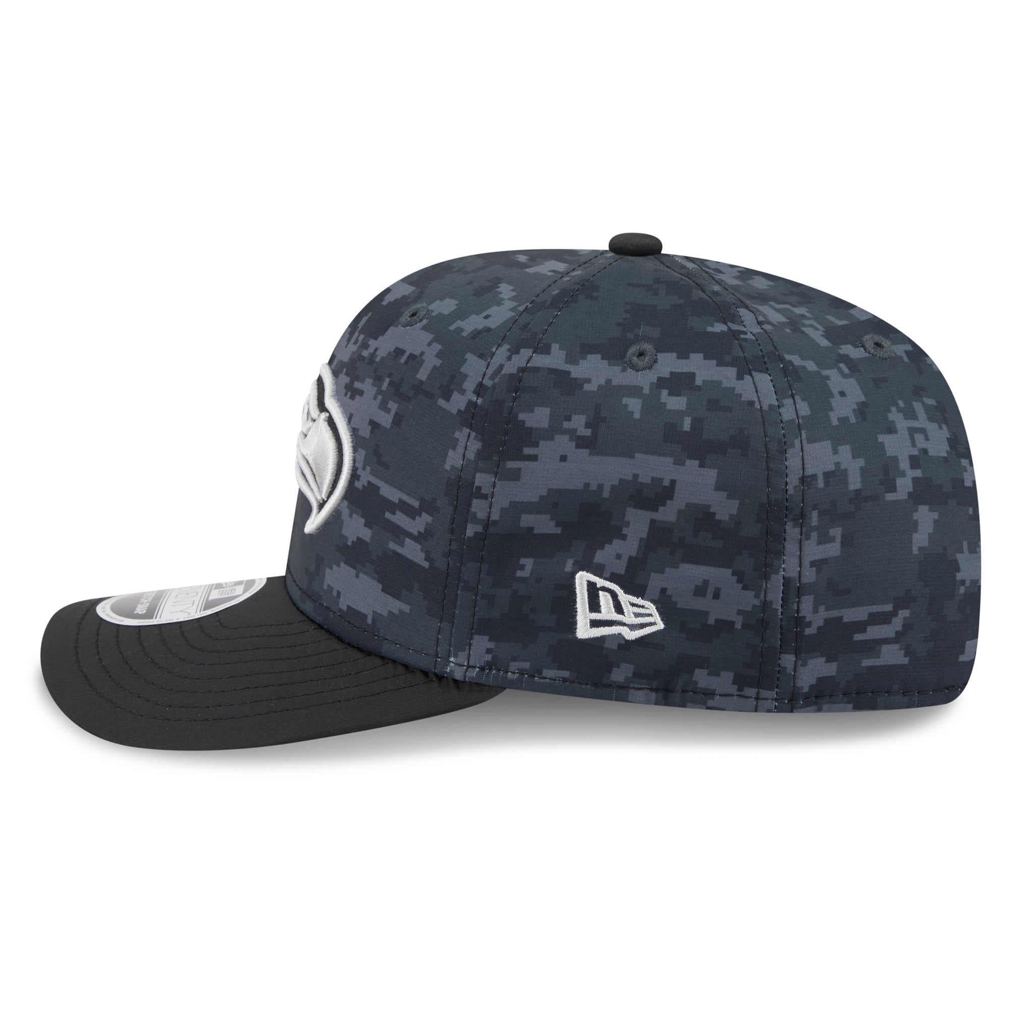 Casquette ajustable New Era noire Seattle Seahawks 2026 Salute To Service 9SEVENTY pour jeunes