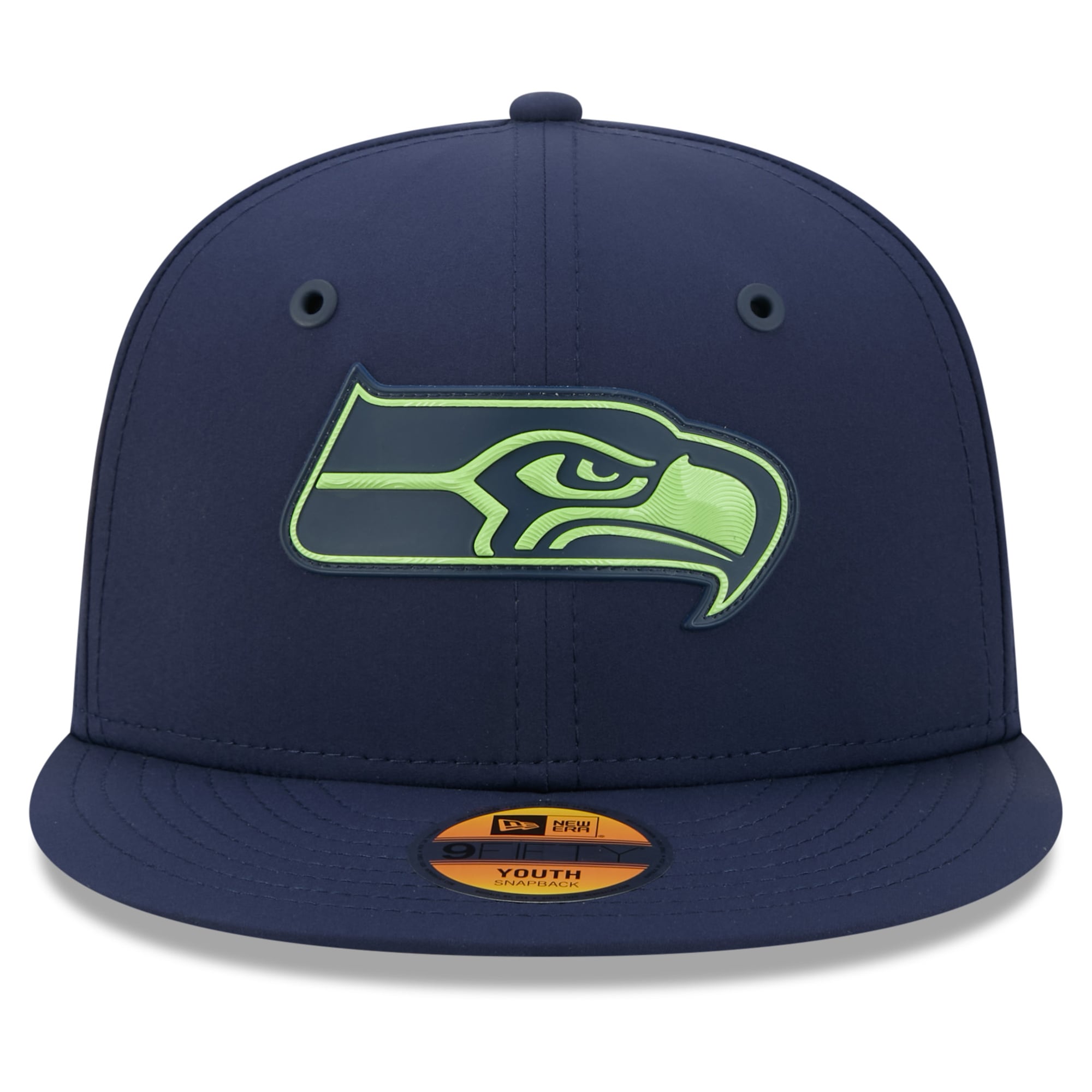 Casquette snapback New Era College Navy Seattle Seahawks 2026 Sideline 9FIFTY pour jeunes