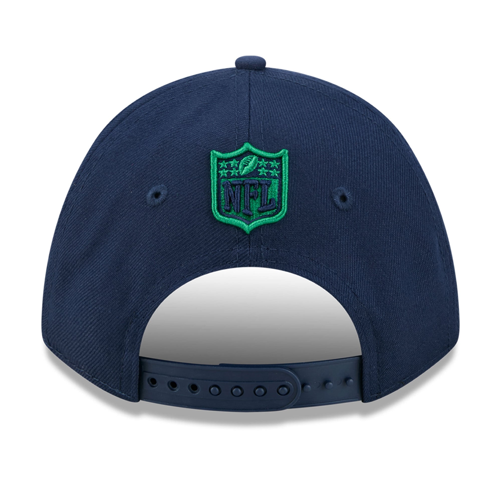 Casquette ajustable New Era College Navy Seattle Seahawks Cartoon 9FORTY pour jeunes