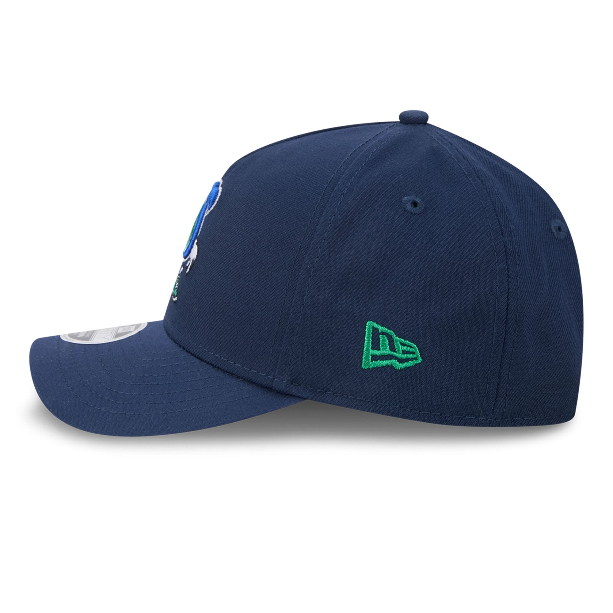 Casquette ajustable New Era College Navy Seattle Seahawks Cartoon 9FORTY pour jeunes