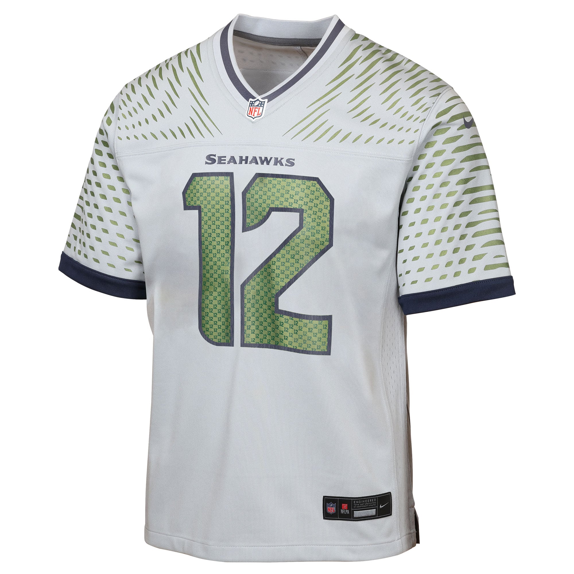 Youth Nike 12s Gray Seattle Seahawks Rivalries Collection Game Jersey