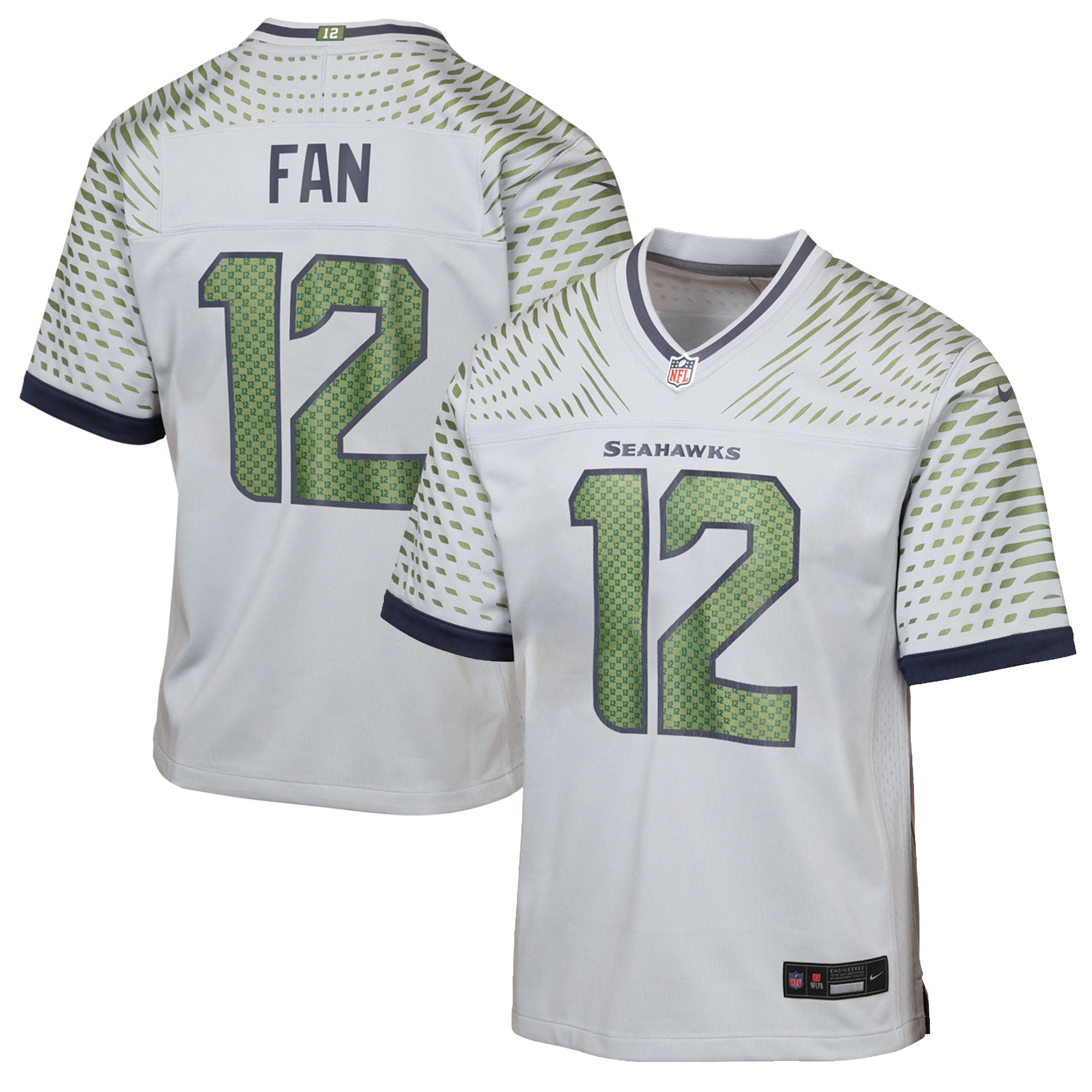 Youth Nike 12s Gray Seattle Seahawks Rivalries Collection Game Jersey