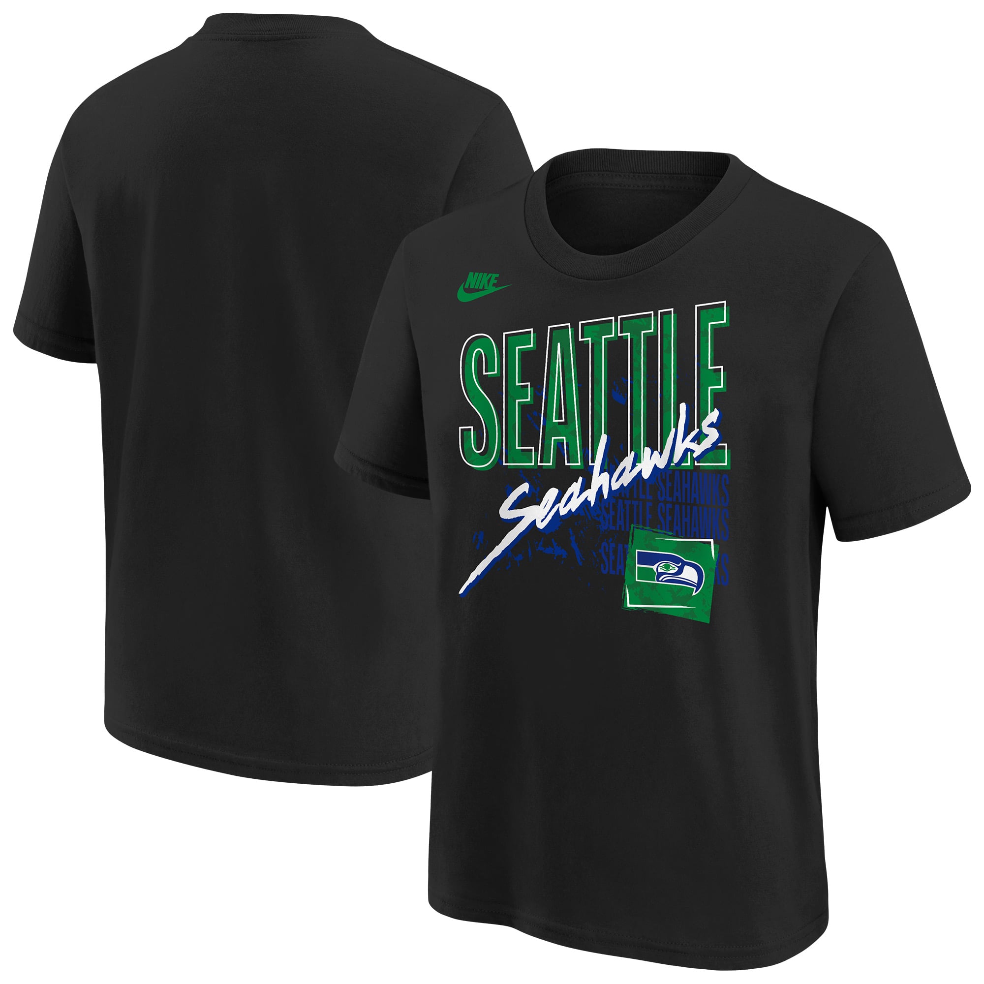Youth Nike  Black Seattle Seahawks Vintage T-Shirt