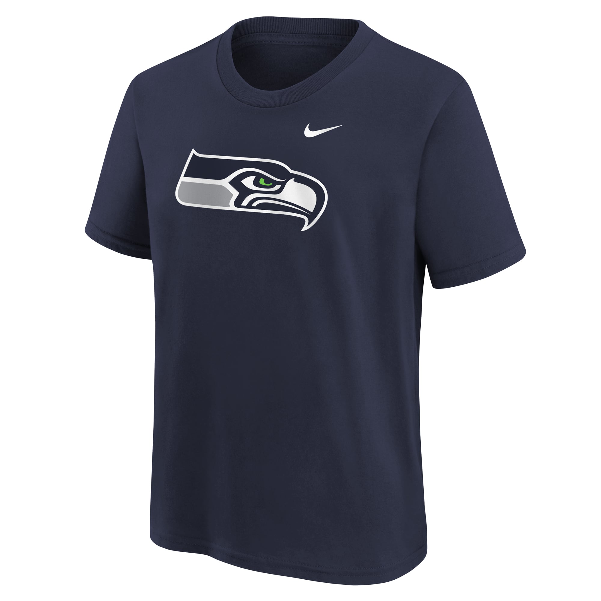 Youth Nike College Navy Seattle Seahawks Logo T-Shirt