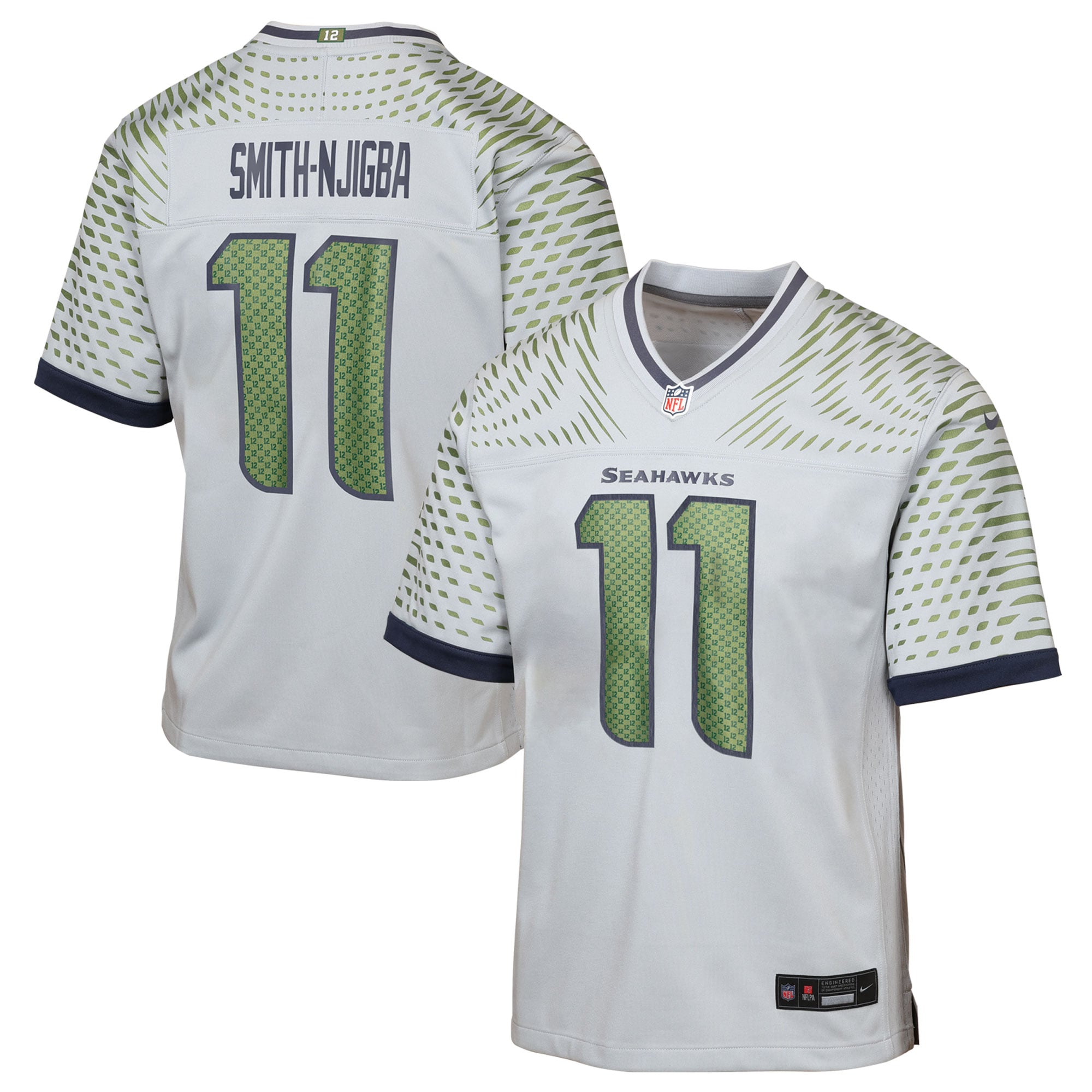 Youth Nike Jaxon Smith-Njigba Gray Seattle Seahawks Rivalries Collection Game Jersey
