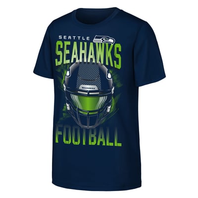 Seattle Seahawks Outerstuff Youth Full Gear T-Shirt - College Navy