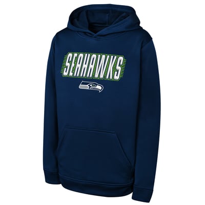 Seattle Seahawks Outerstuff Youth Sack Party Performance Hoodie - College Navy