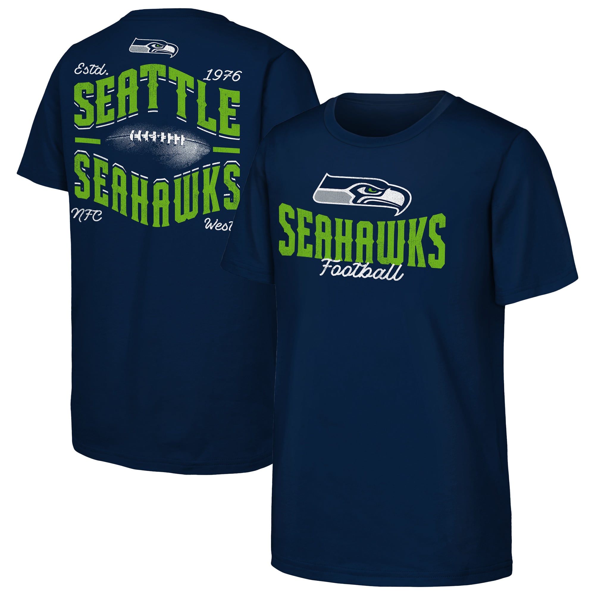 Youth Outerstuff College Navy Seattle Seahawks Top Pick T-Shirt