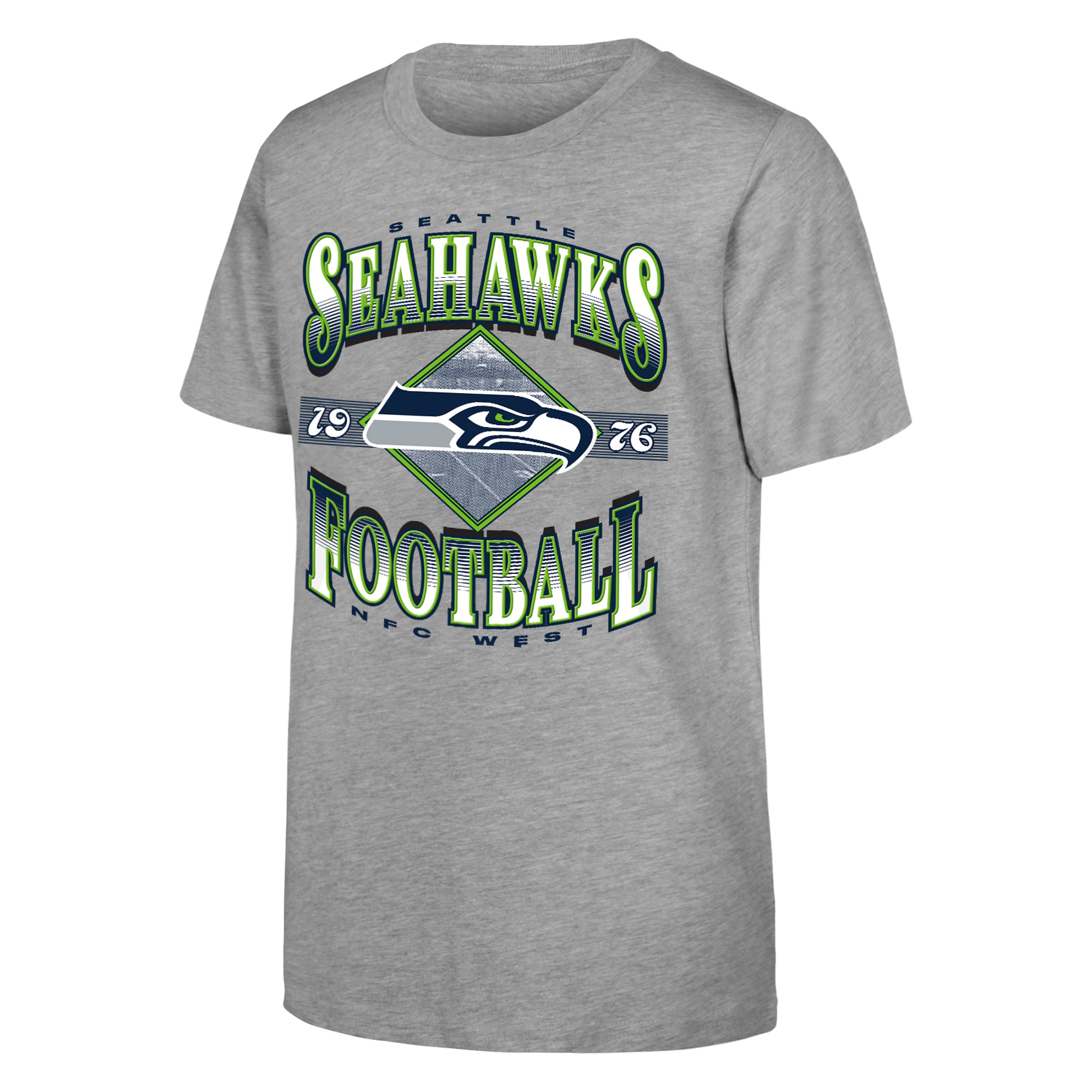 Youth Outerstuff Gray Seattle Seahawks Days Past T-Shirt