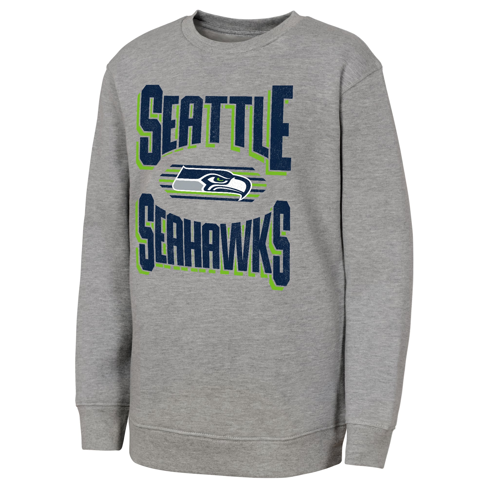 Sweat-shirt gris Jet Stream des Seattle Seahawks pour jeunes de la marque Outerstuff