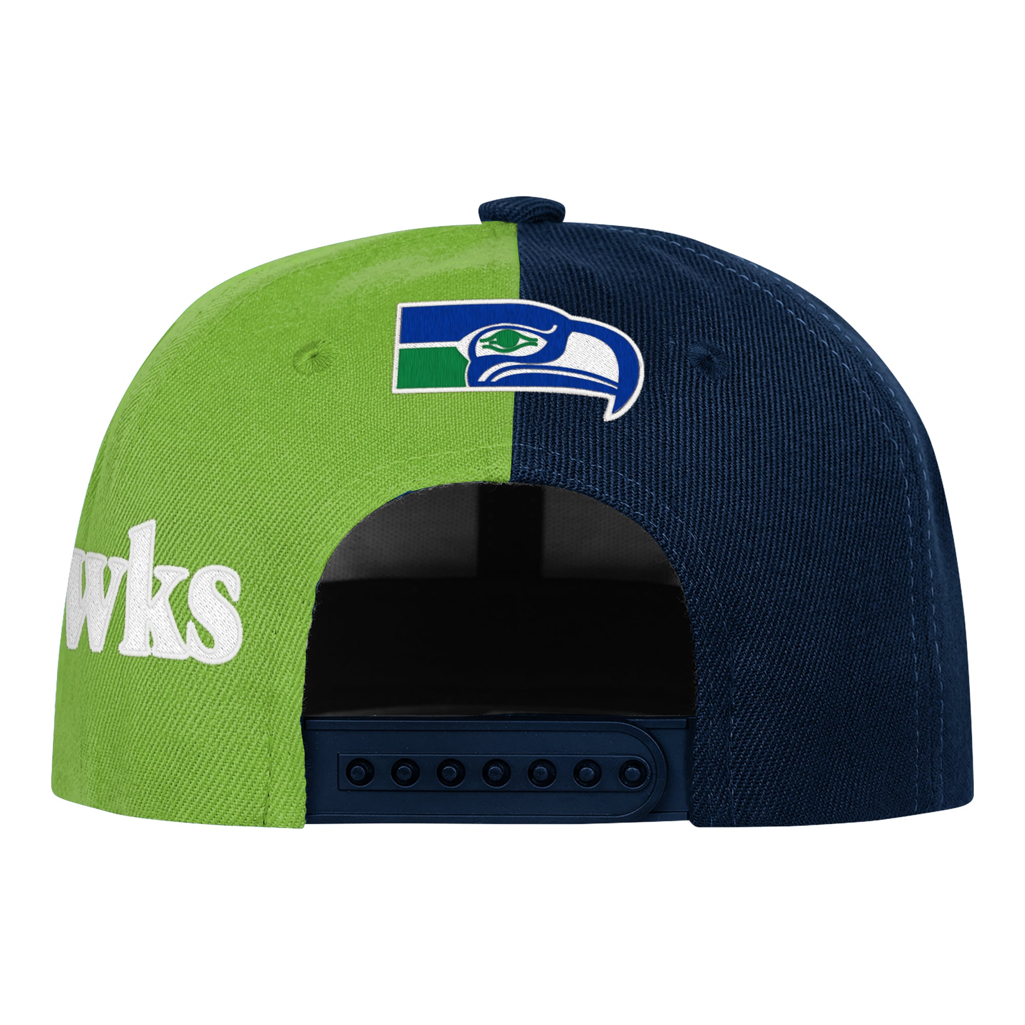 Casquette rétro à pression Outerstuff vert fluo/marine Seattle Seahawks pour jeunes