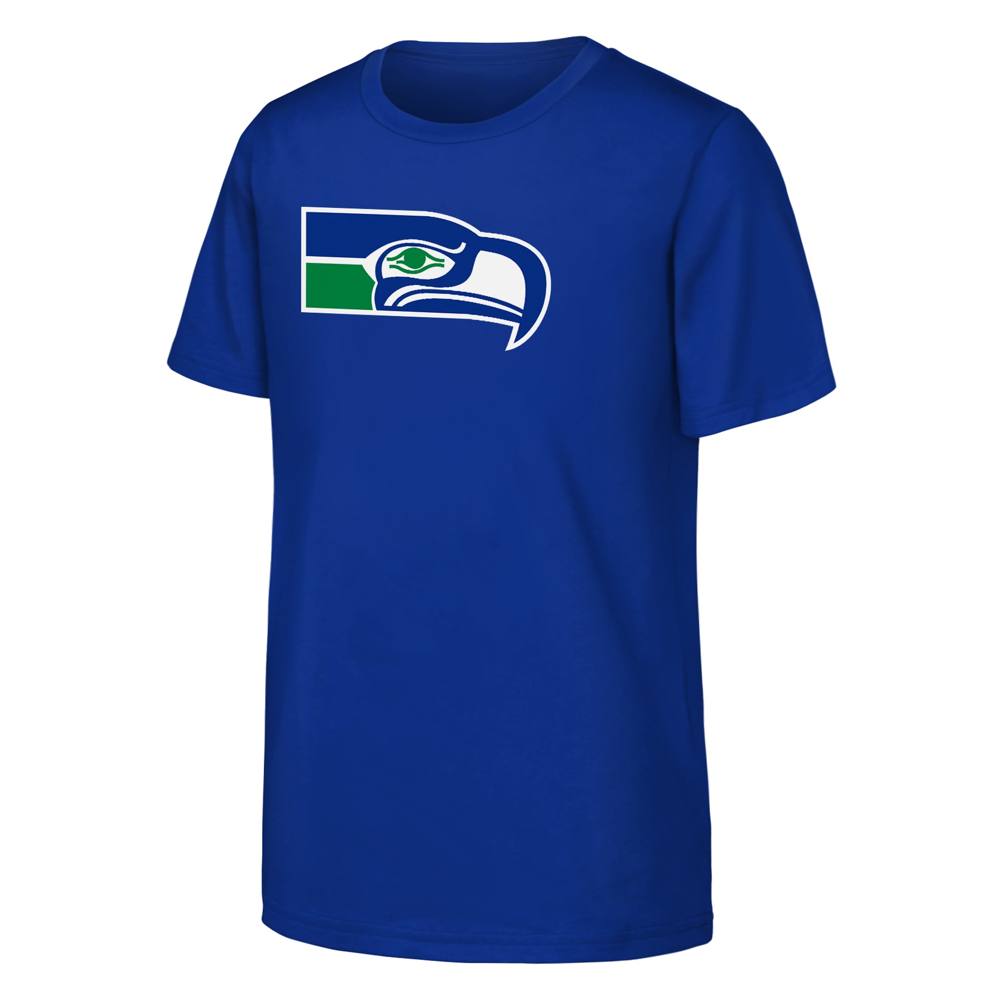 Youth Outerstuff  Royal Seattle Seahawks Name & Number Logo Classic T-Shirt