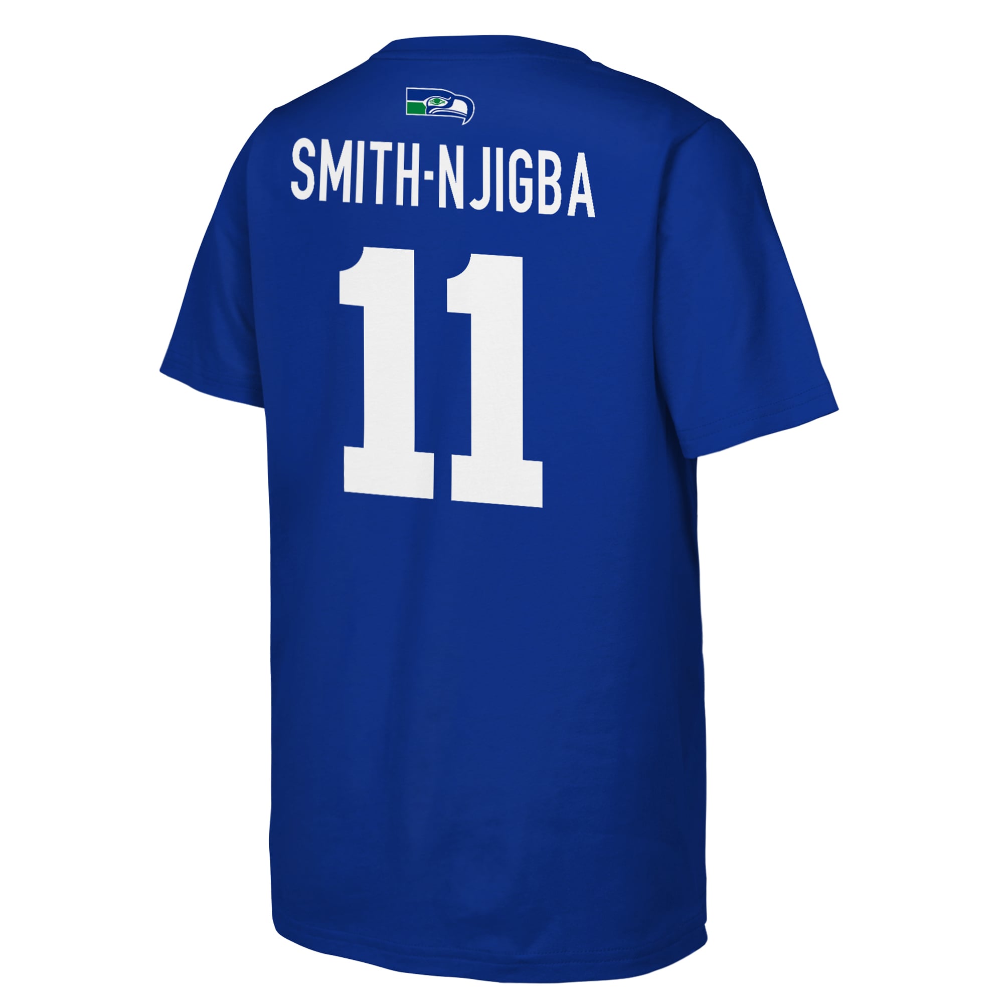 Youth Outerstuff  Royal Seattle Seahawks Name & Number Logo Classic T-Shirt