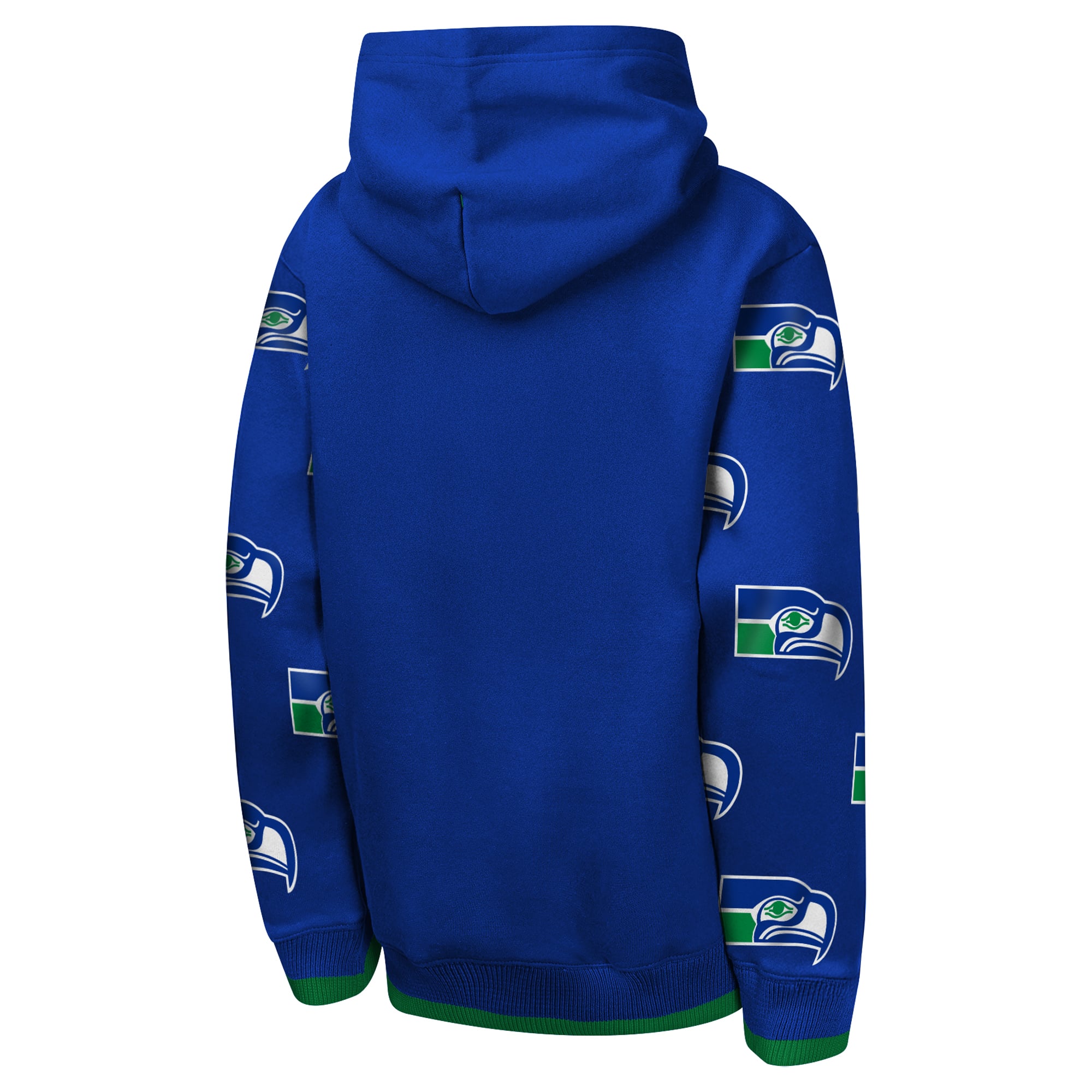 Sweat à capuche en chenille Youth Outerstuff Royal Seattle Seahawks Retro Draft Day