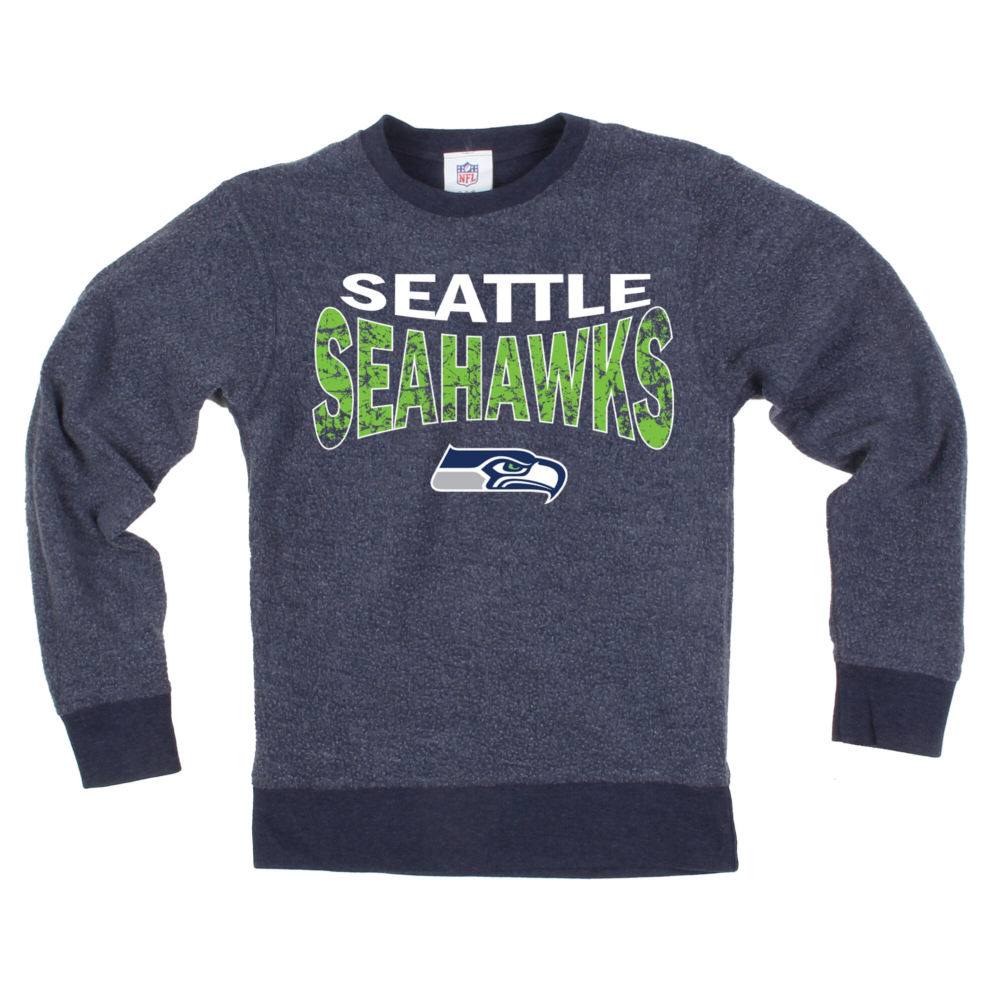 Sweat-shirt réversible en polaire Wes & Willy College Navy Seattle Seahawks pour jeunes