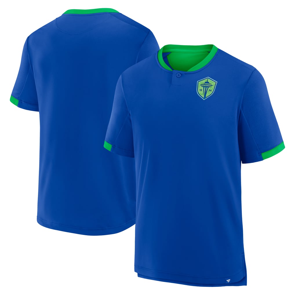 T-shirt d'attaquant Fanatics Stoppage Time des Seattle Sounders FC - Bleu
