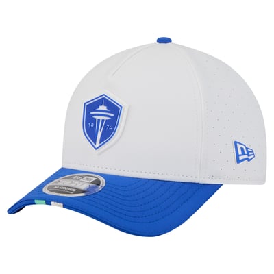  Seattle Sounders FC New Era 2026 MLS Kick Off 9FORTY M-Crown A-Frame Adjustable Hat - White