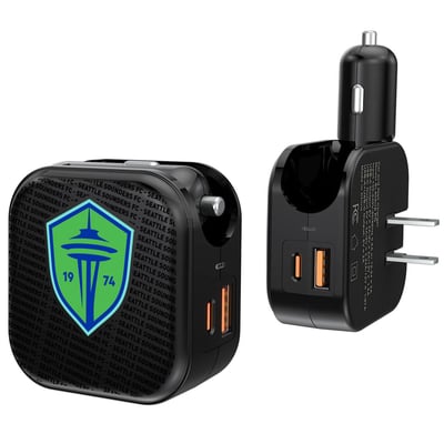 Seattle Sounders FC Text Backdrop Design USB Charger