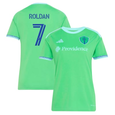 Maillot réplique adidas pour femme 2026 « The Evergreen State » de Cristian Roldan, Seattle Sounders FC - Vert Rave