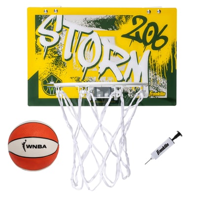 Seattle Storm Franklin Sports Over-the-Door Basketball Hoop Set