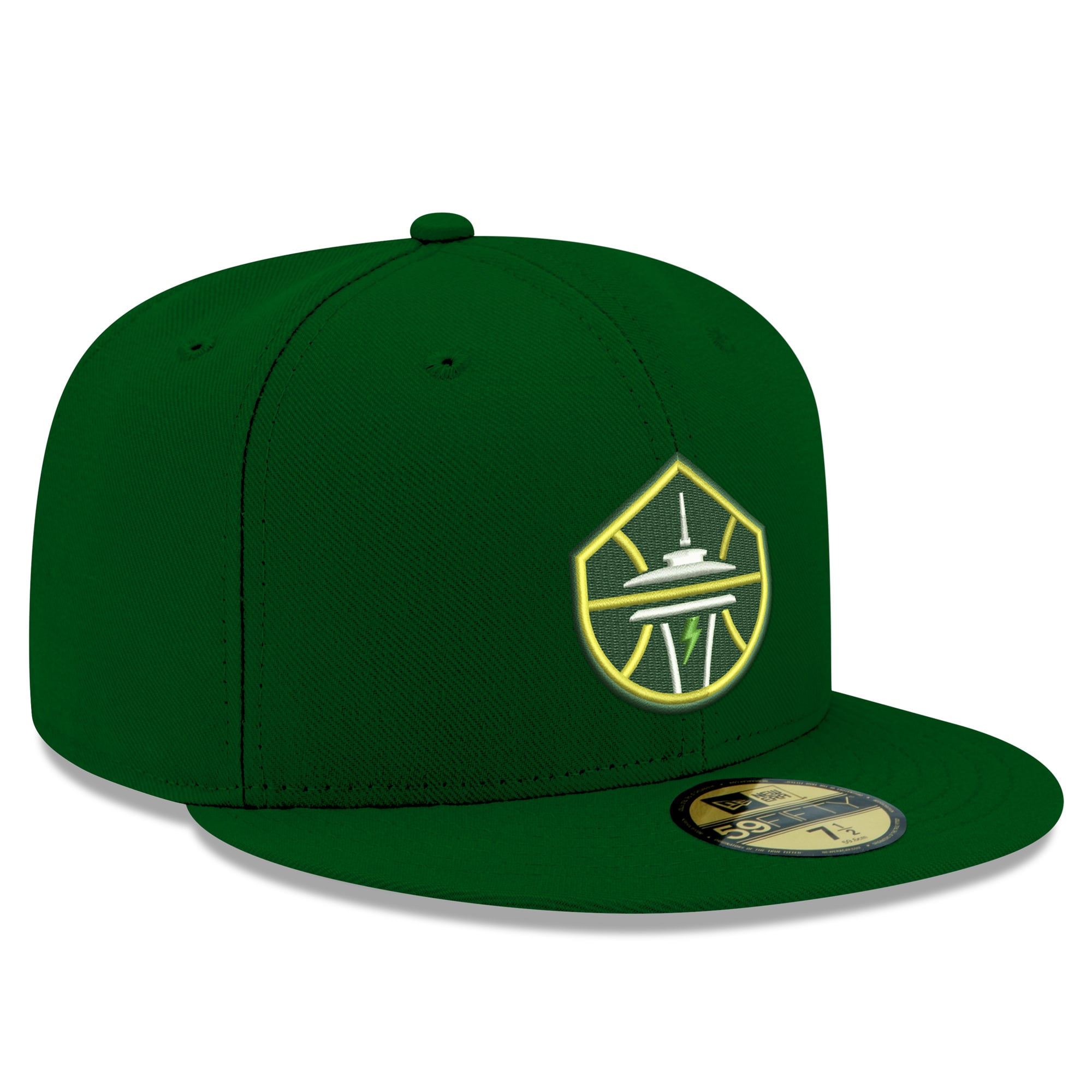 Men's New Era Green Seattle Storm Team 59FIFTY Fitted Hat