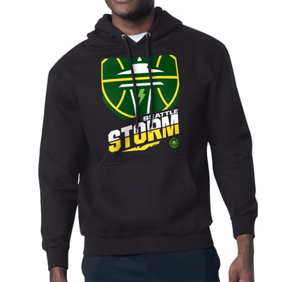 Seattle Storm Starter Logo Zoom Graphic Fleece Hoodie - Black
