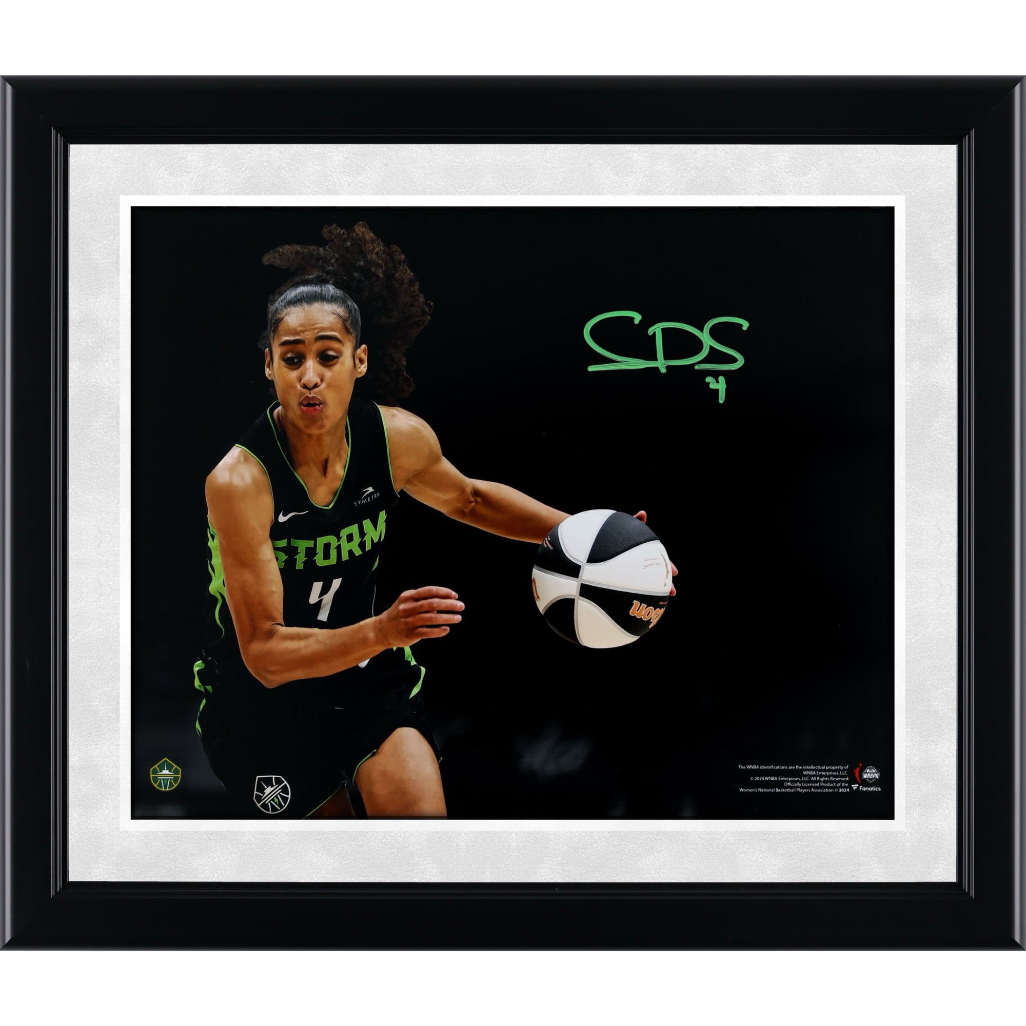 Skylar Diggins-Smith Seattle Storm Autographed 11" x 14" Dribbling Spotlight Photograph