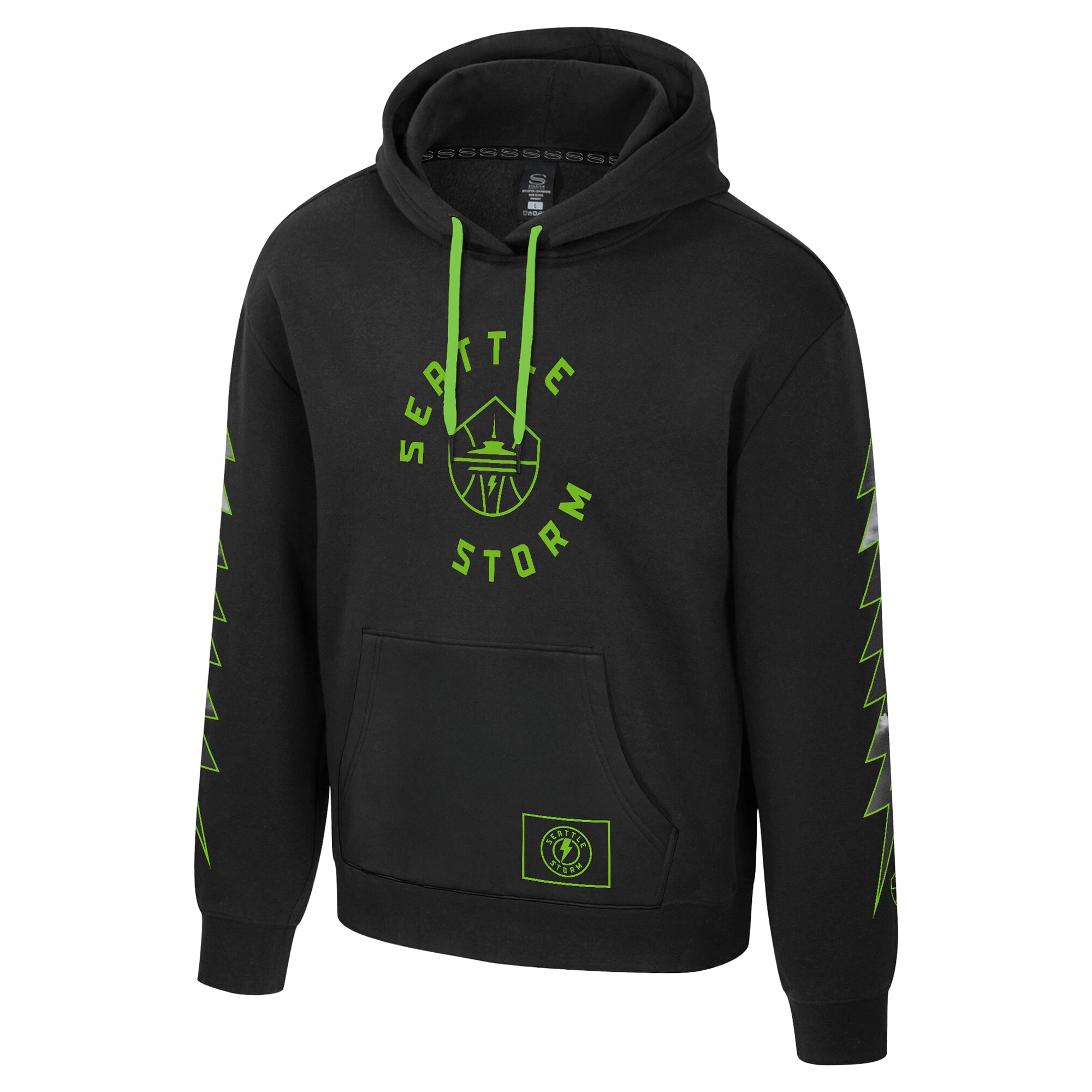 Unisex Stadium Essentials Black Seattle Storm Rebel Hoodie