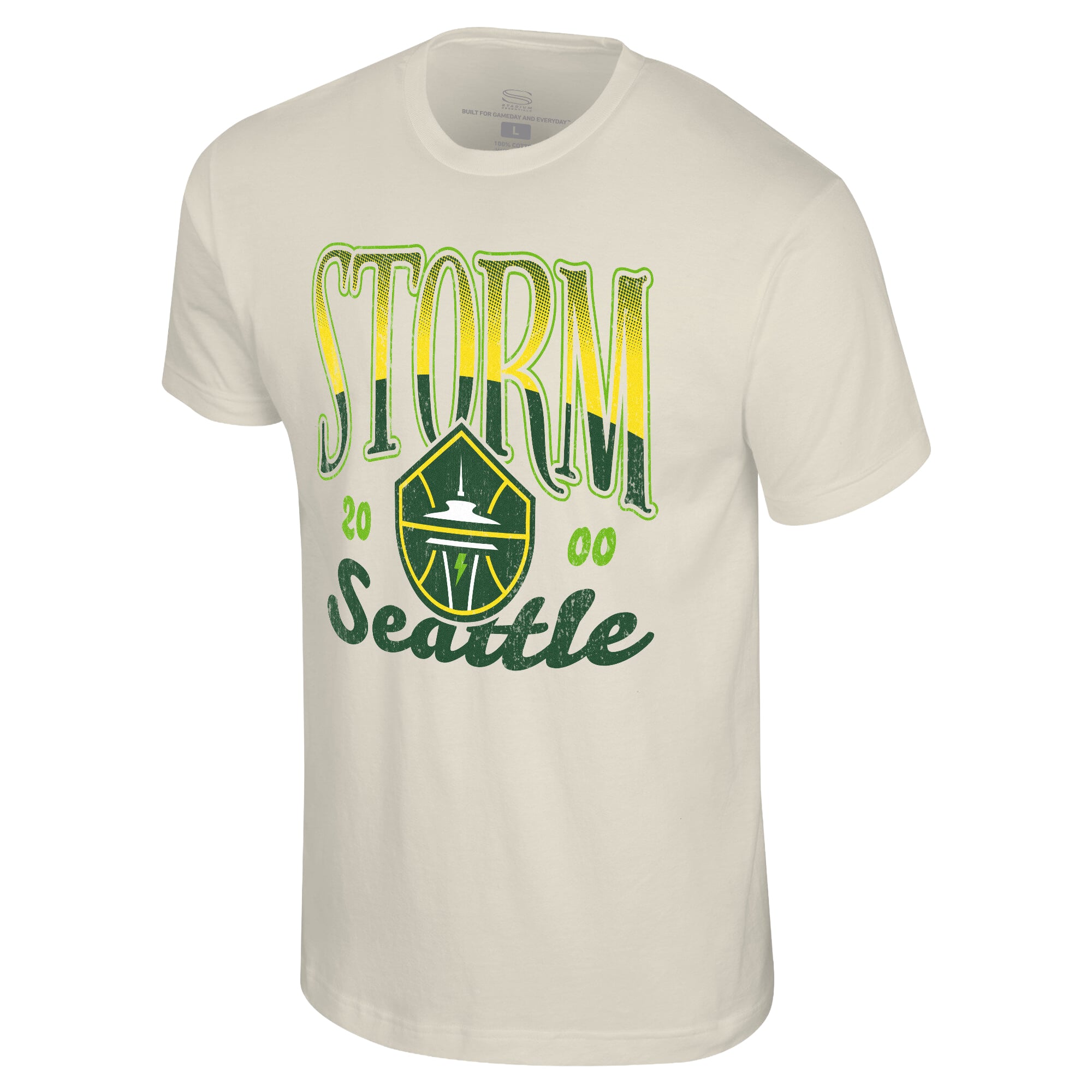 Unisex Stadium Essentials Natural Seattle Storm Sky High T-Shirt