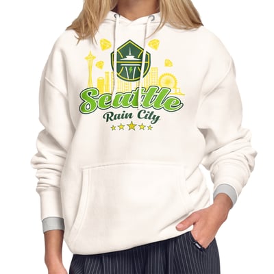 Seattle Storm Starter Women's City Slogan Fleece Hoodie - White